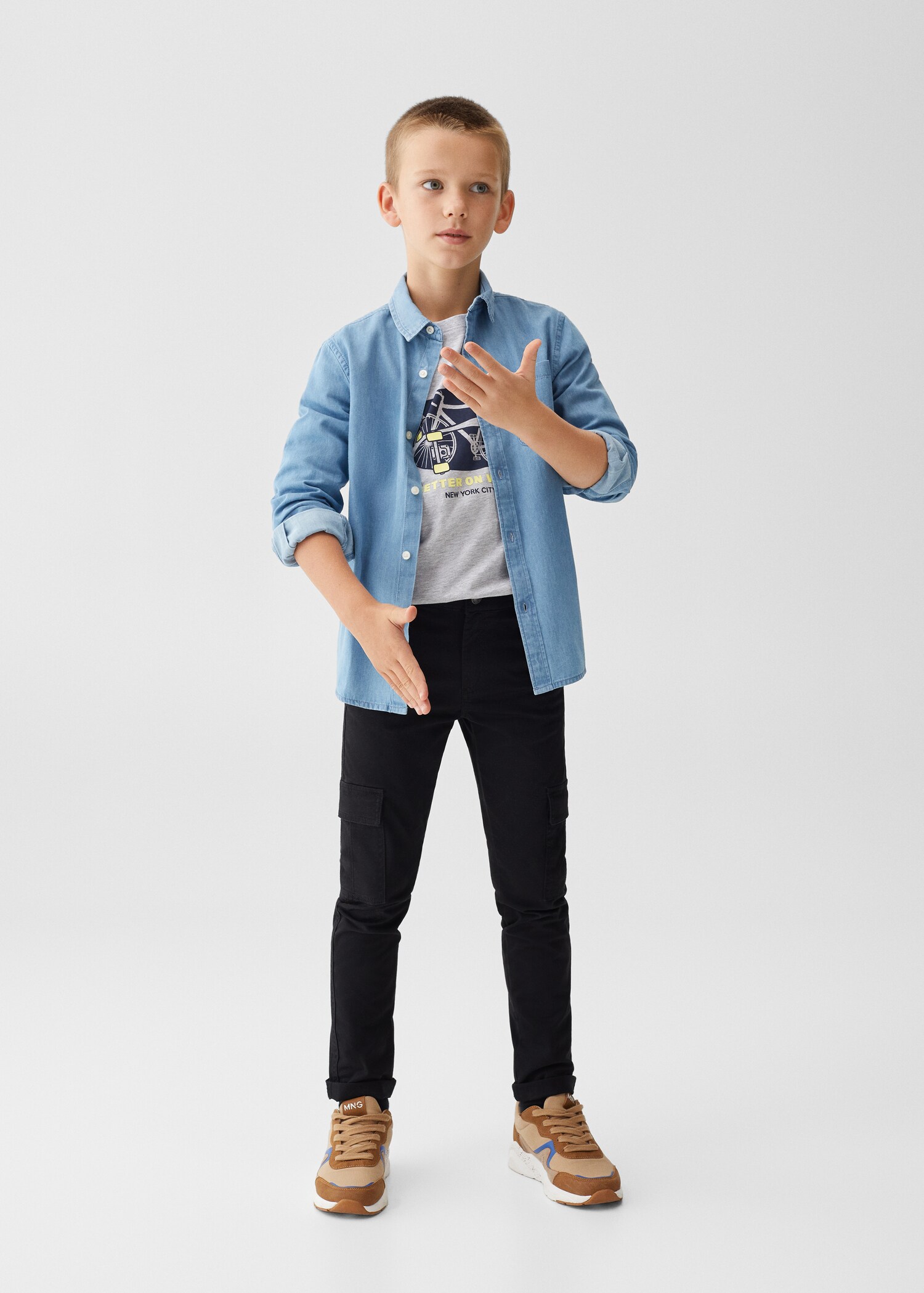 Pantalon cargo coton - Plan général