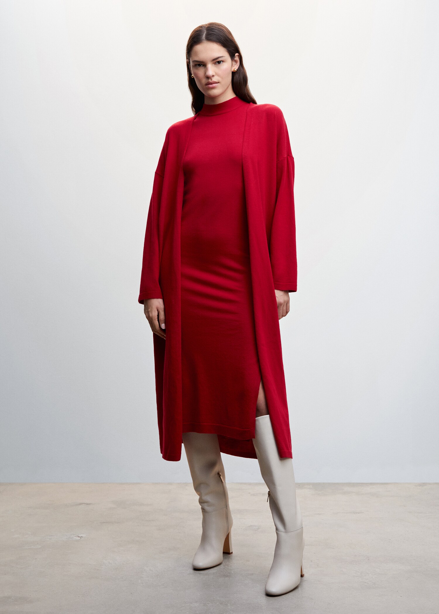 Cardigan long maille - Plan général