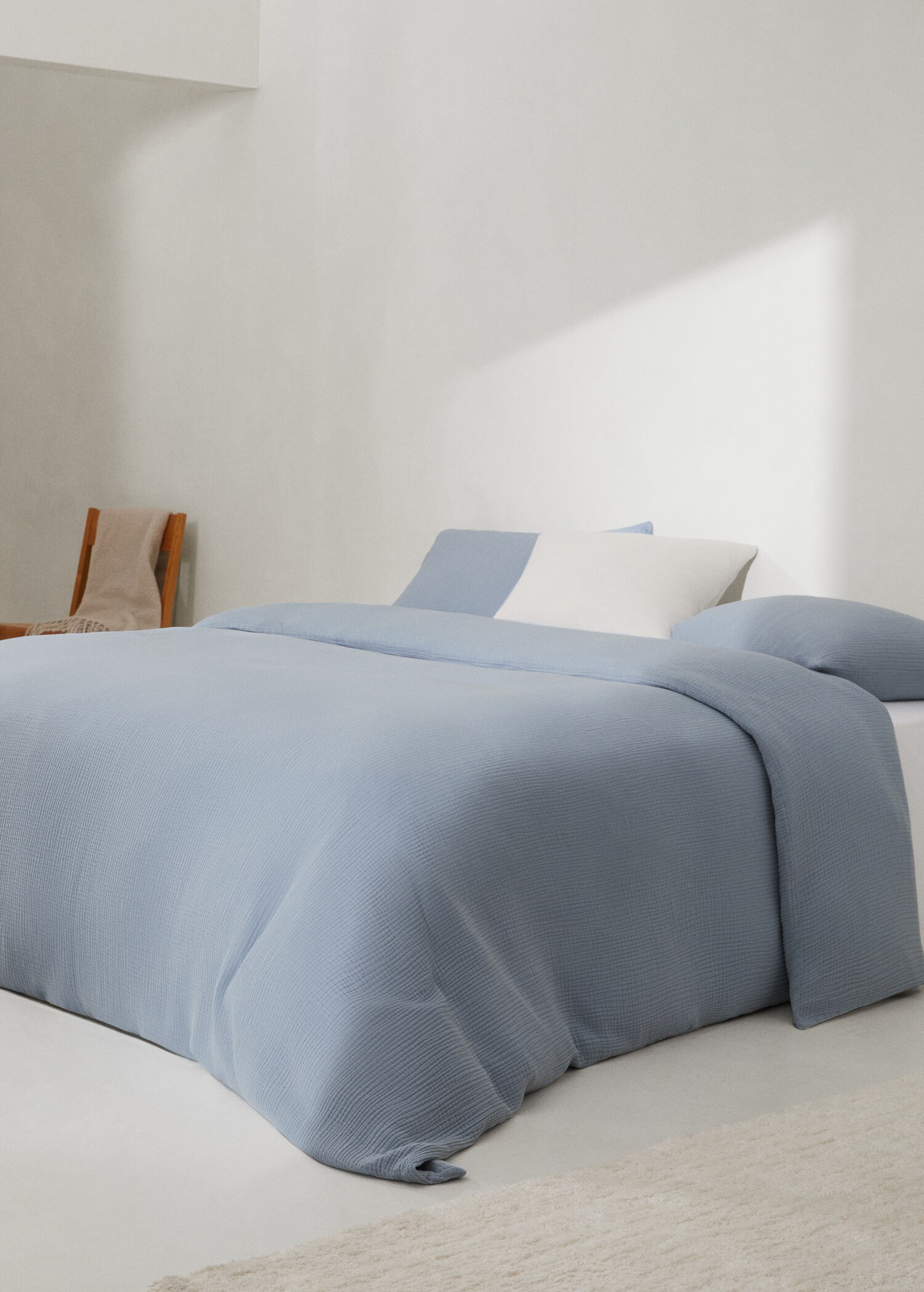 Housse de couette gaze coton lit 135/140 cm - Plan général