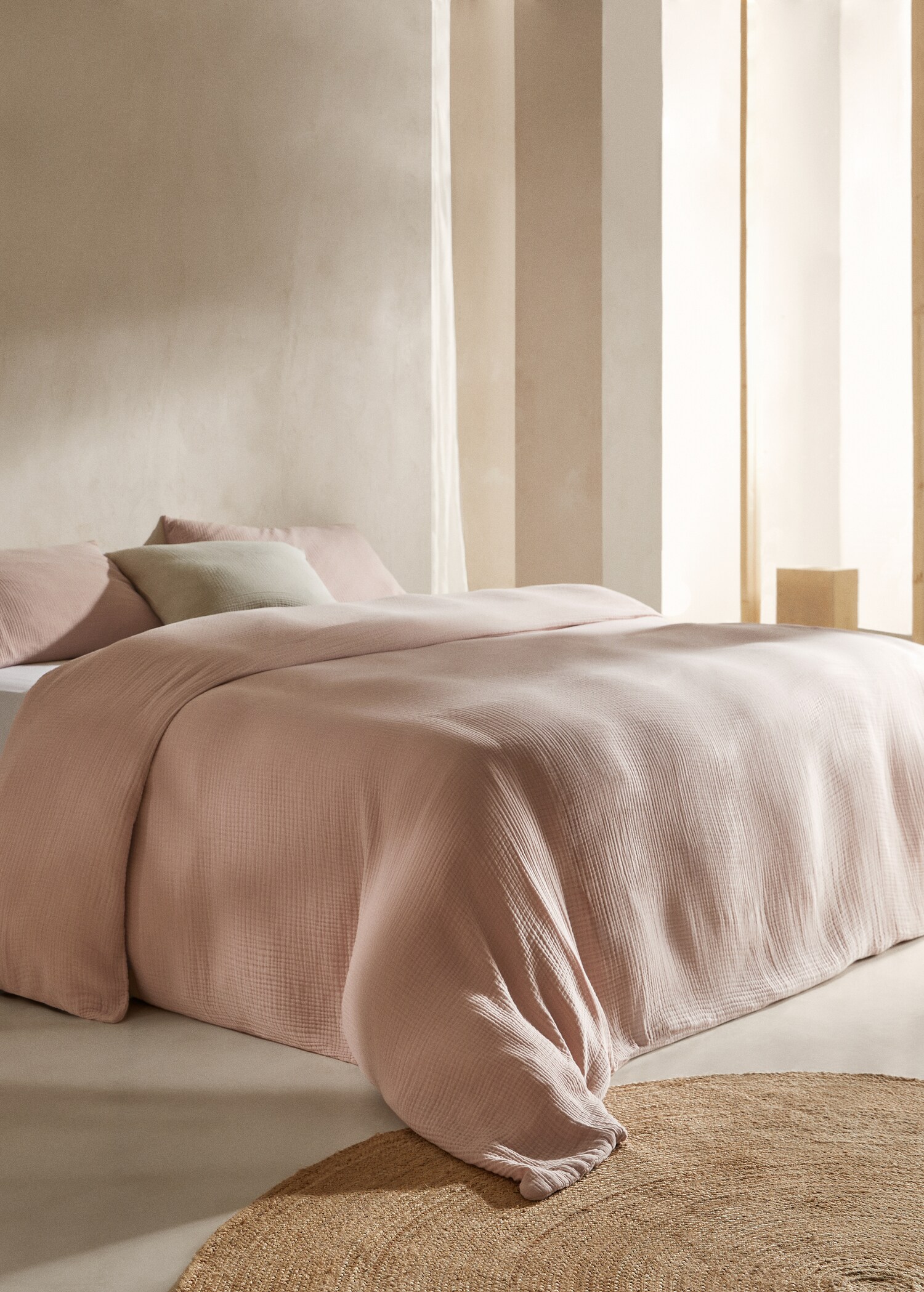Housse de couette gaze coton lit 135/140 cm - Plan général