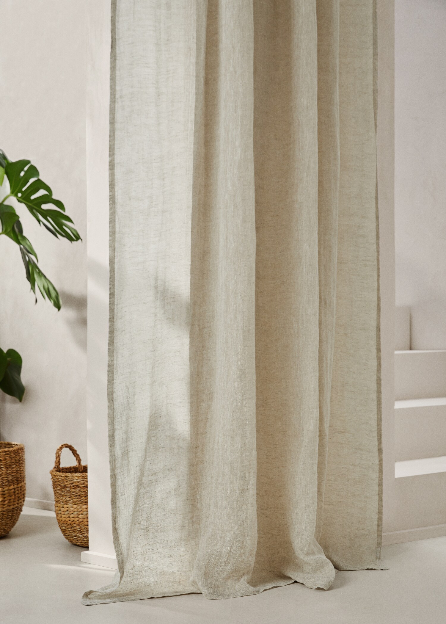 Cortina 100% lino 145x260cm - Plano general