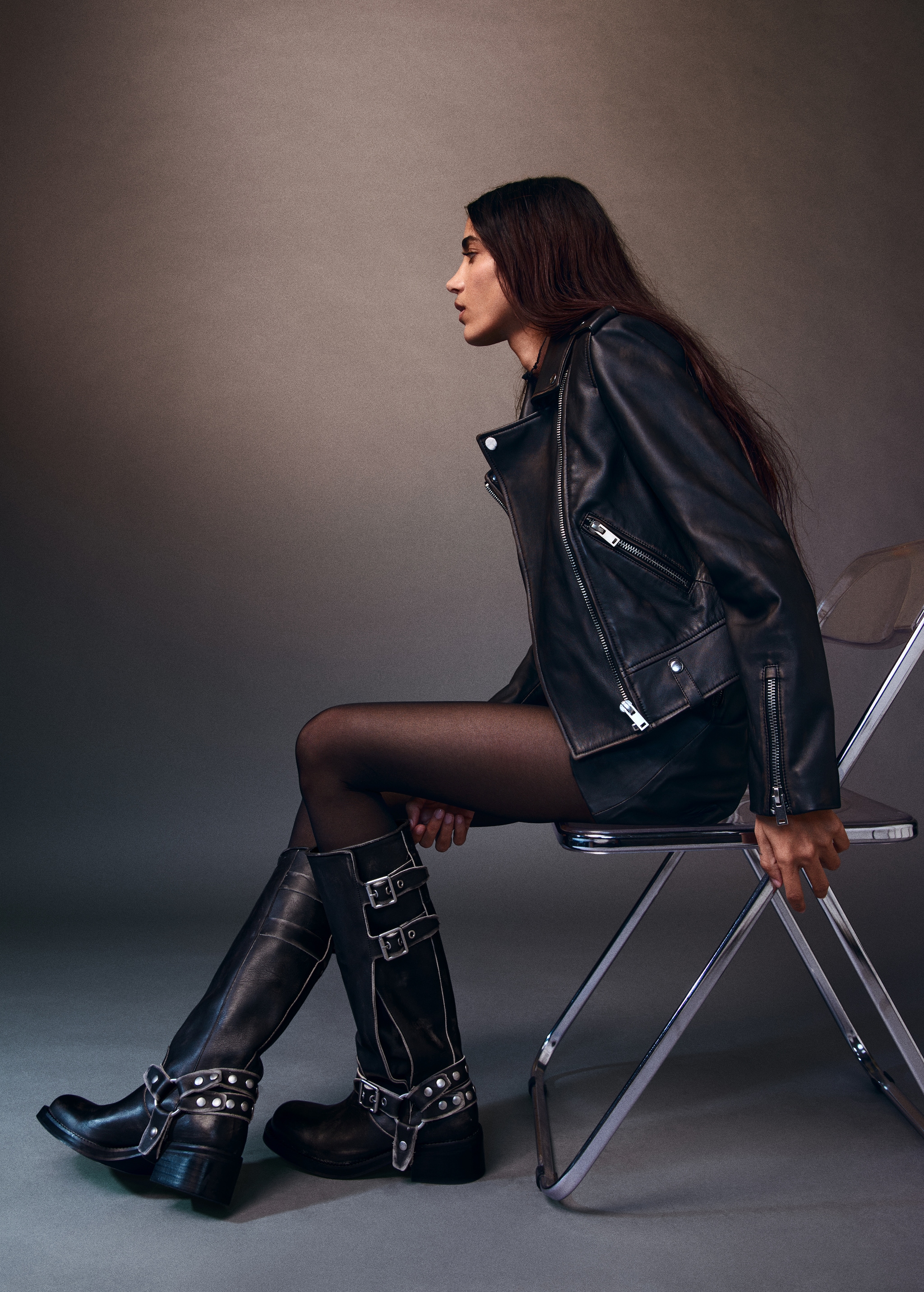 Botas piel hebilla MANGO Chile