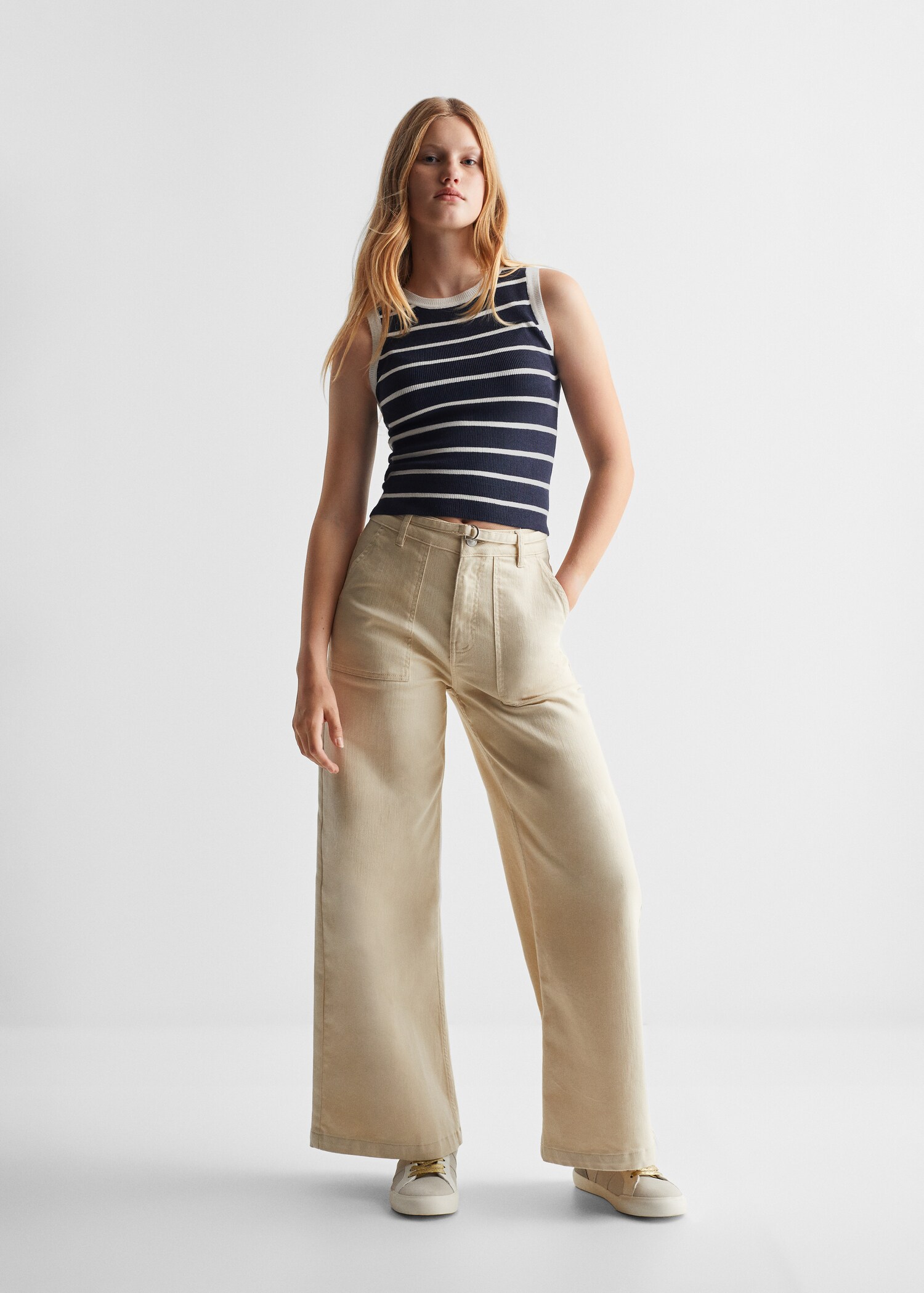 Striped crop top - General plane