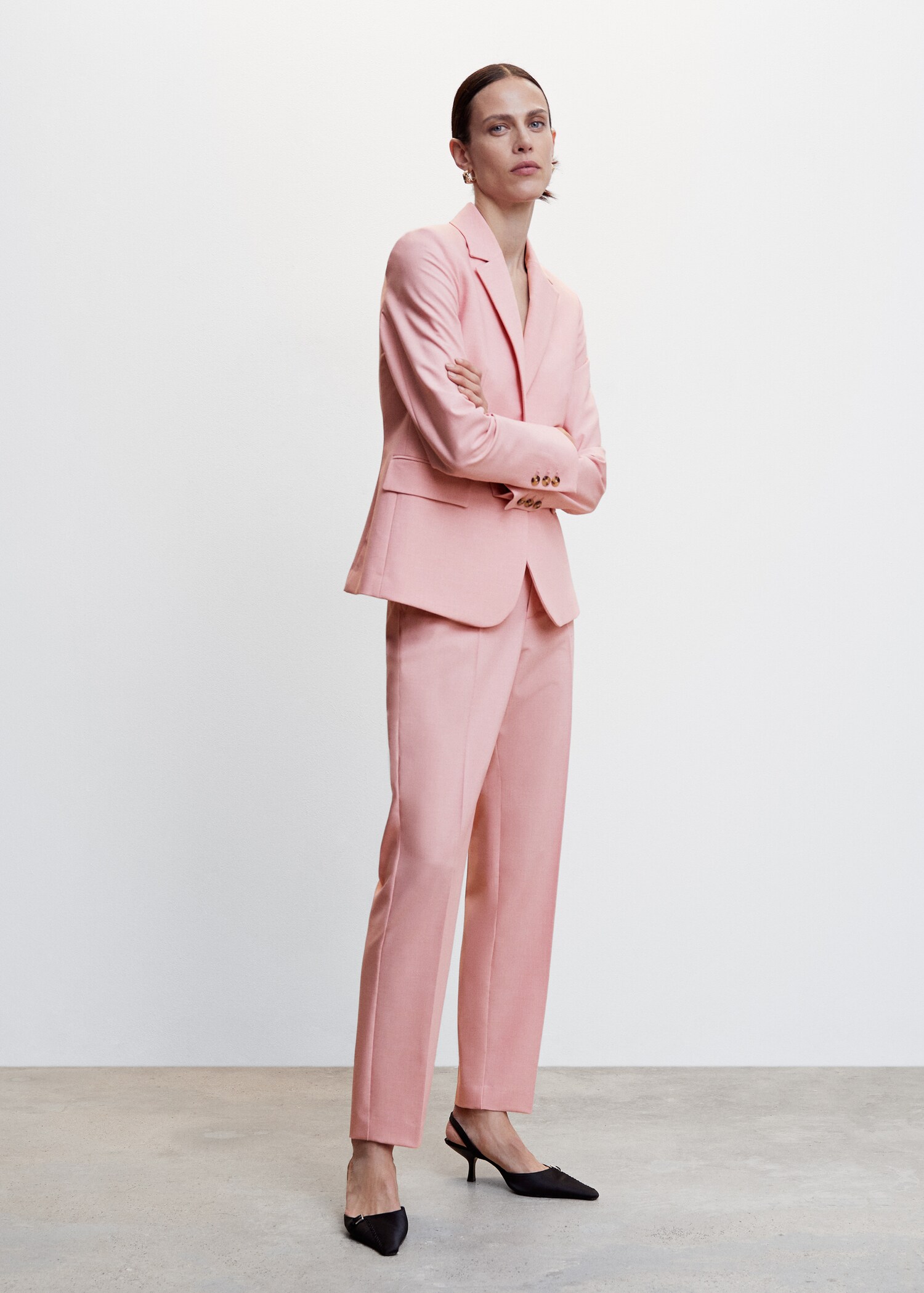 Pantalón recto traje - Plano general
