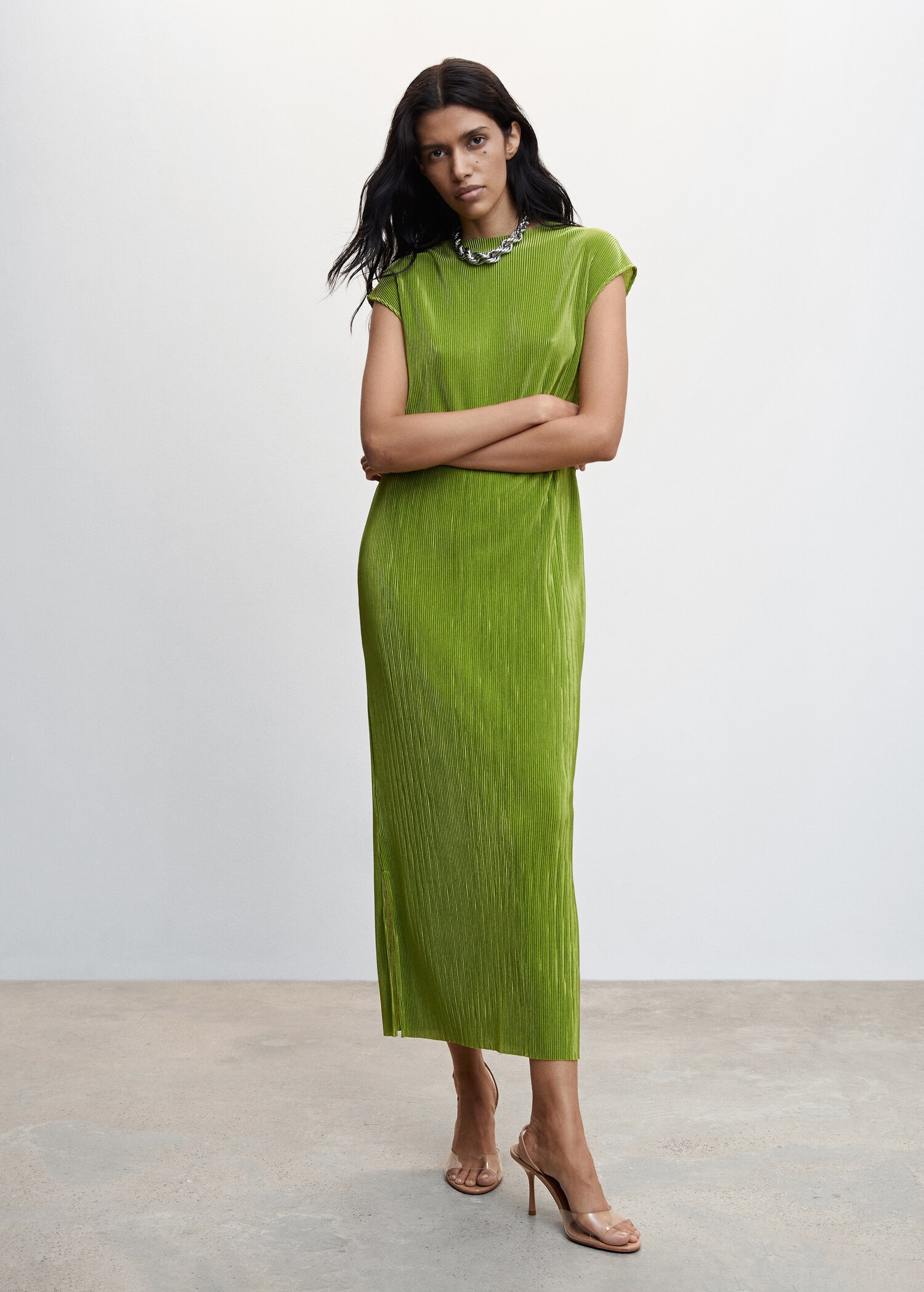 Robe longue plissée - Plan général
