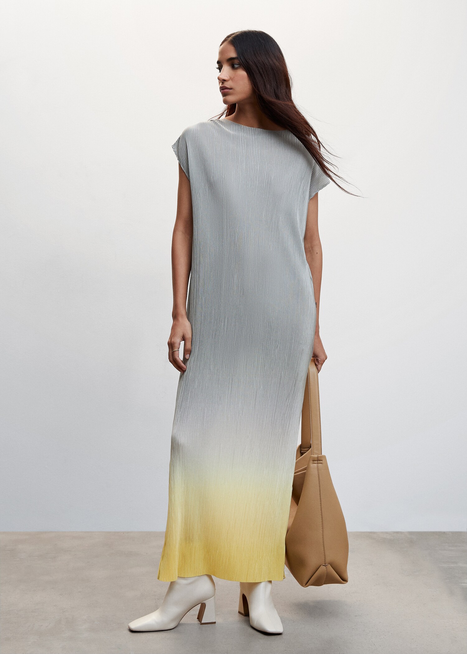 Robe longue plissée - Plan général