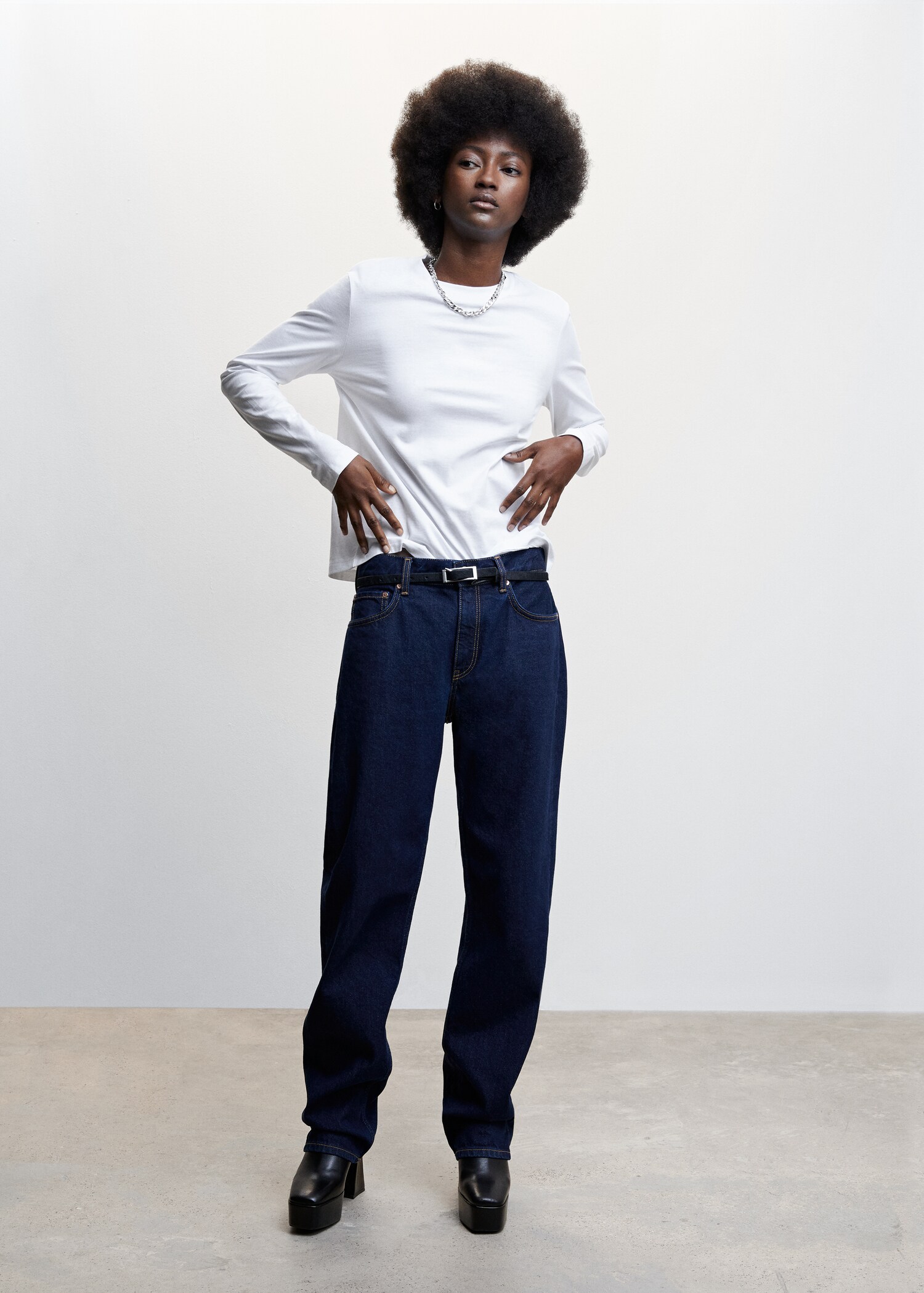 Long sleeve cotton t-shirt - General plane