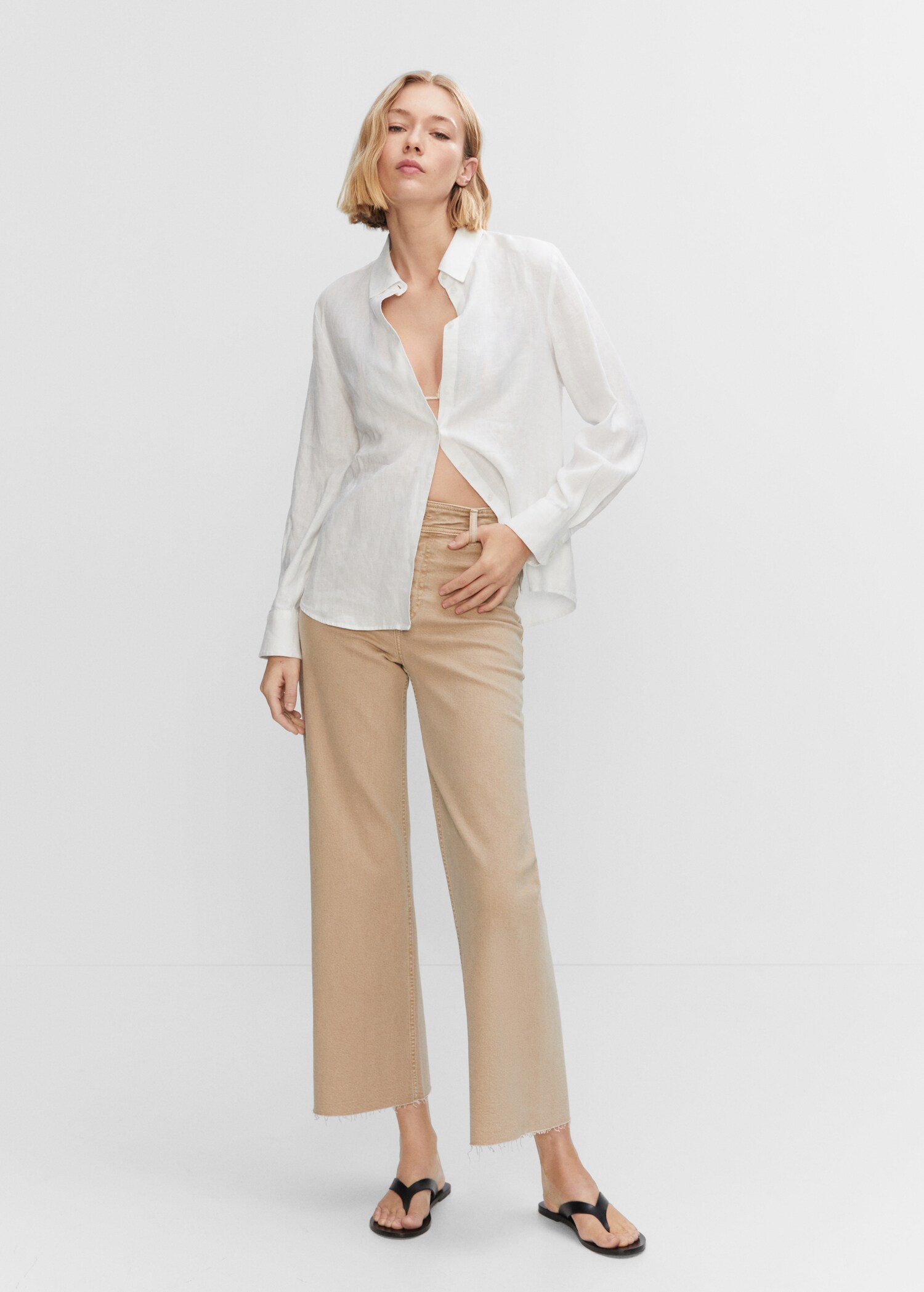 Jupe-culotte jean taille haute - Plan général