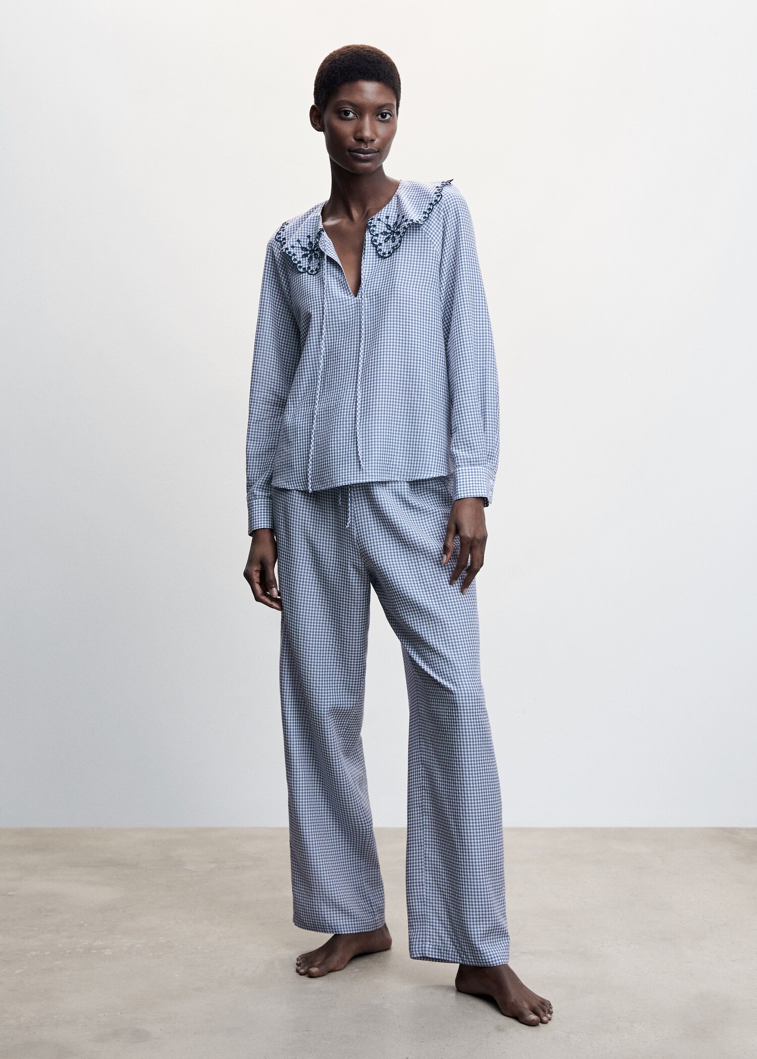 Chemise pyjama vichy  - Plan général