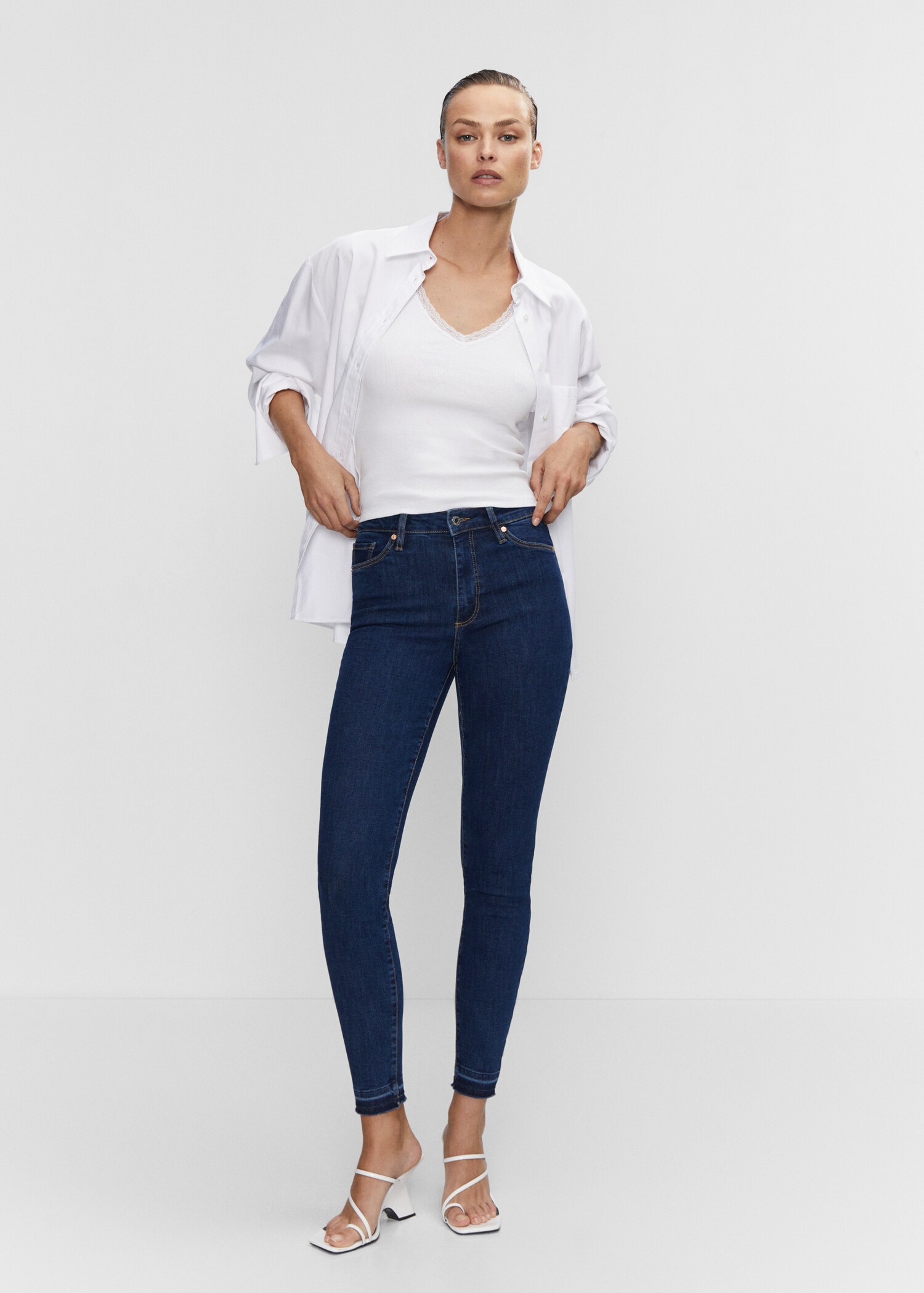 High-rise skinny jeans - General plane