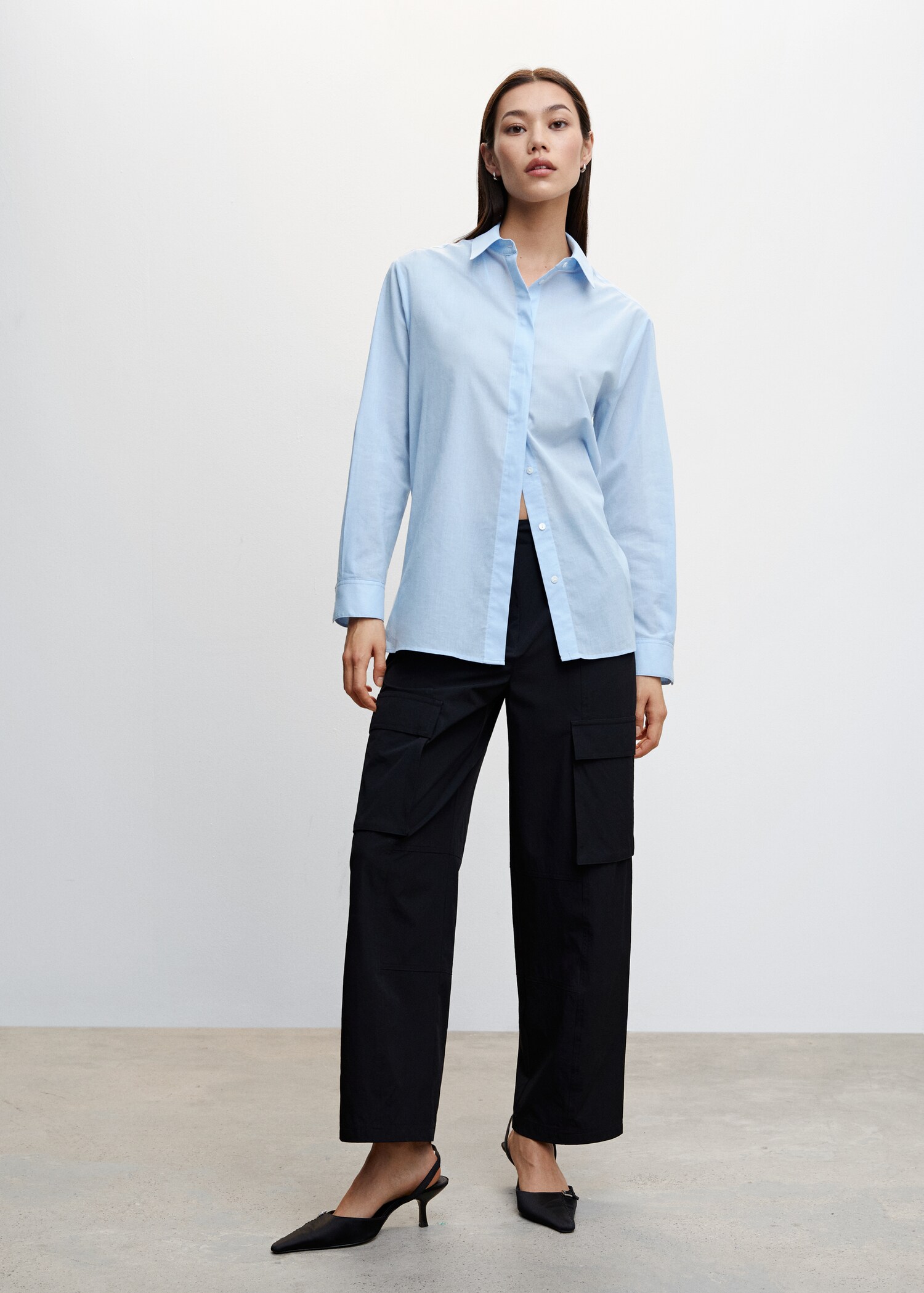 Camisa básica algodón - Plano general