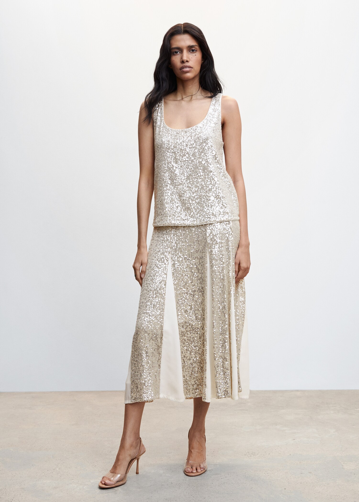 Top bretelles à sequins - Plan général