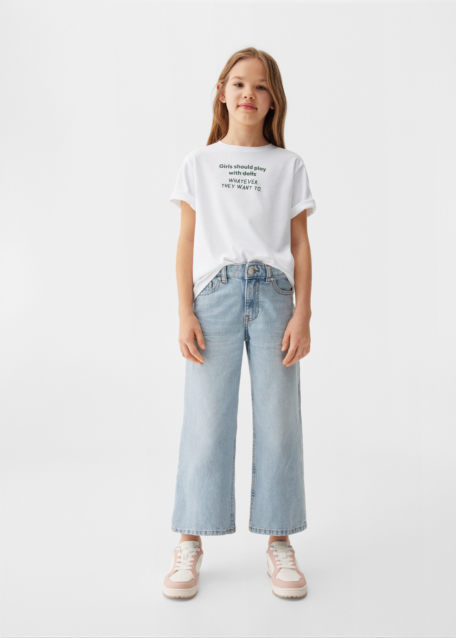 T-shirt imprimé logo - Fille | MANGO OUTLET France métropolitaine T-shirt imprimé logo - Fille | MANGO OUTLET France métropolitaine