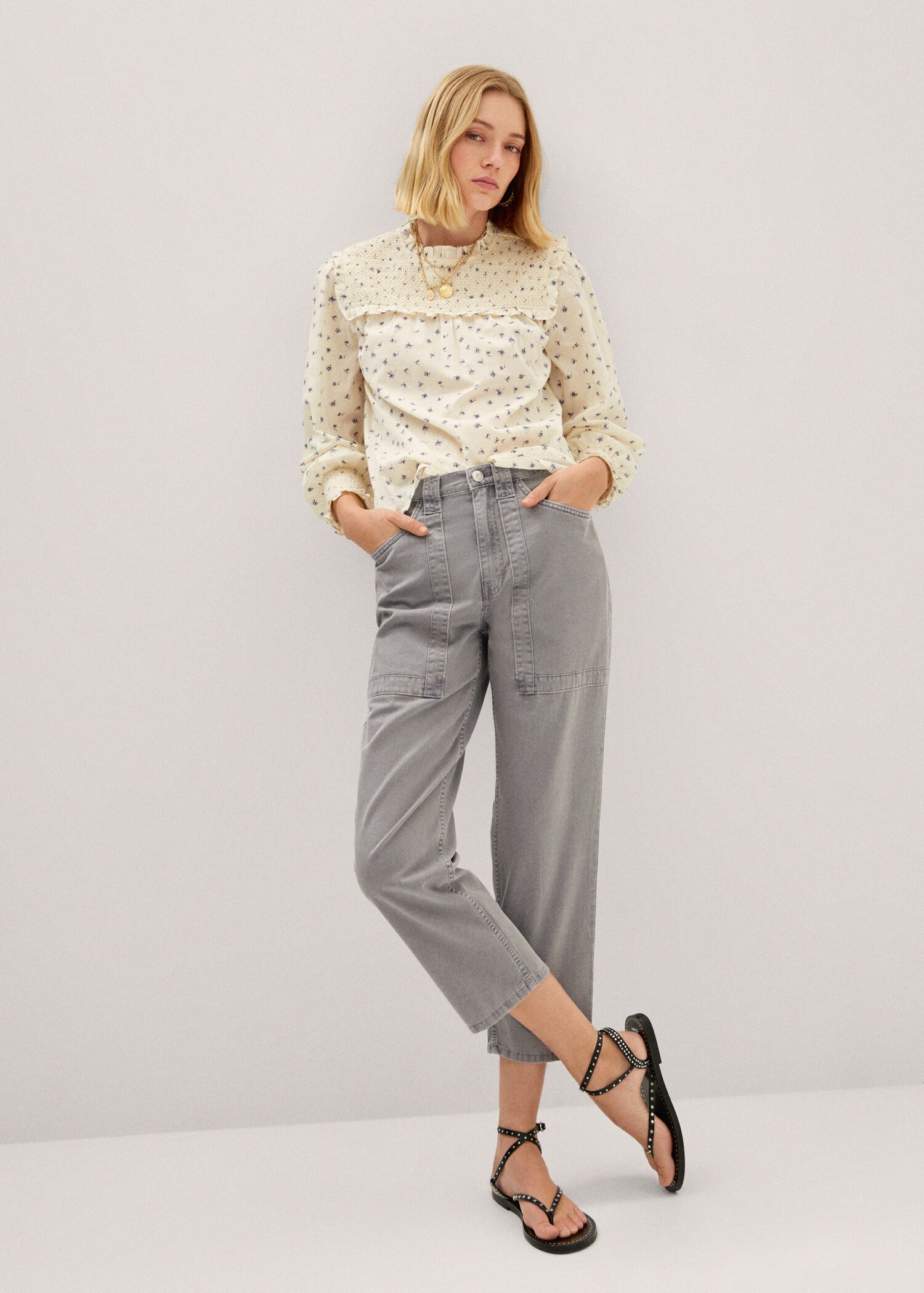 Jean slouchy taille haute - Plan général