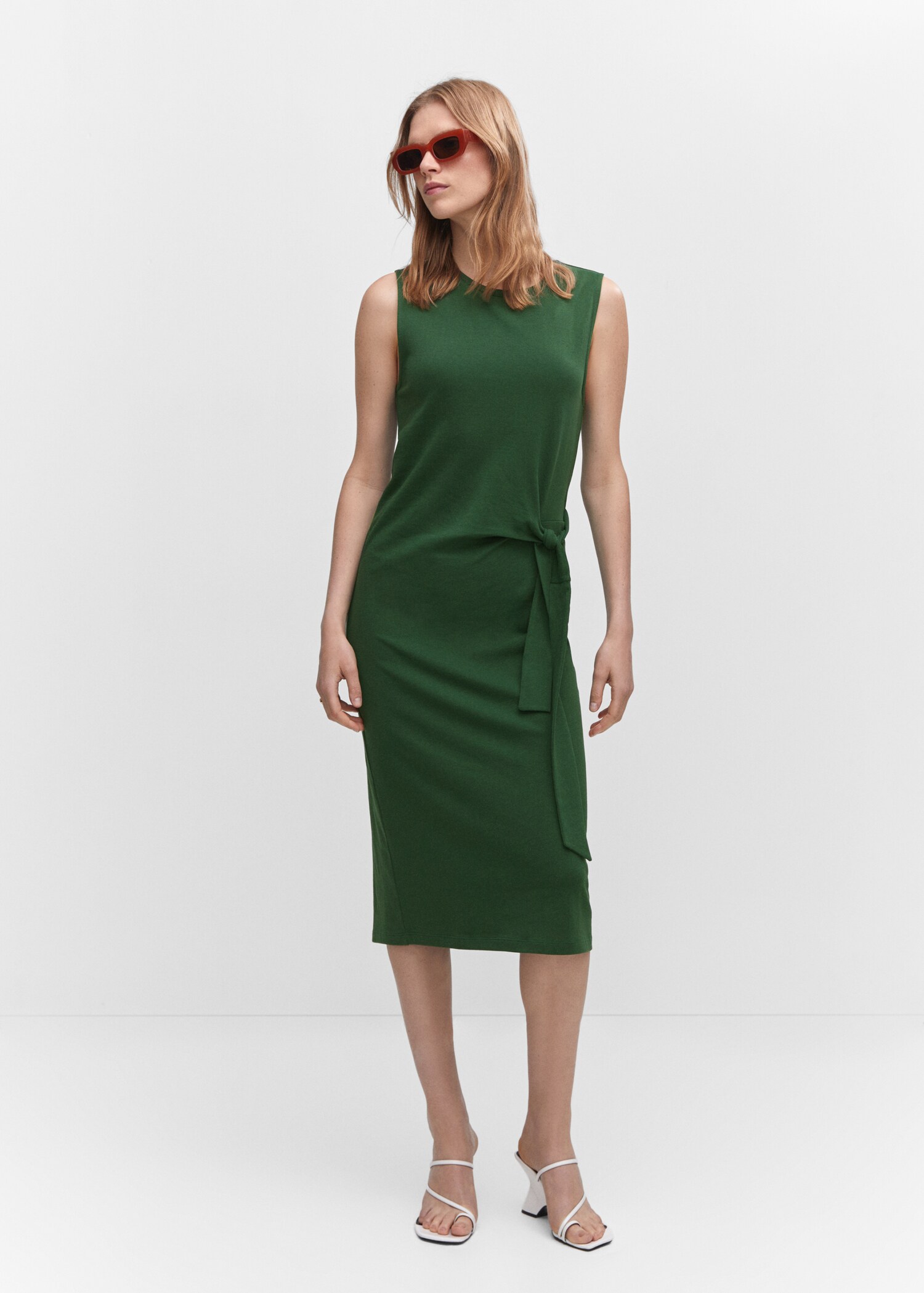 Bow cut-out detail dress - General plane