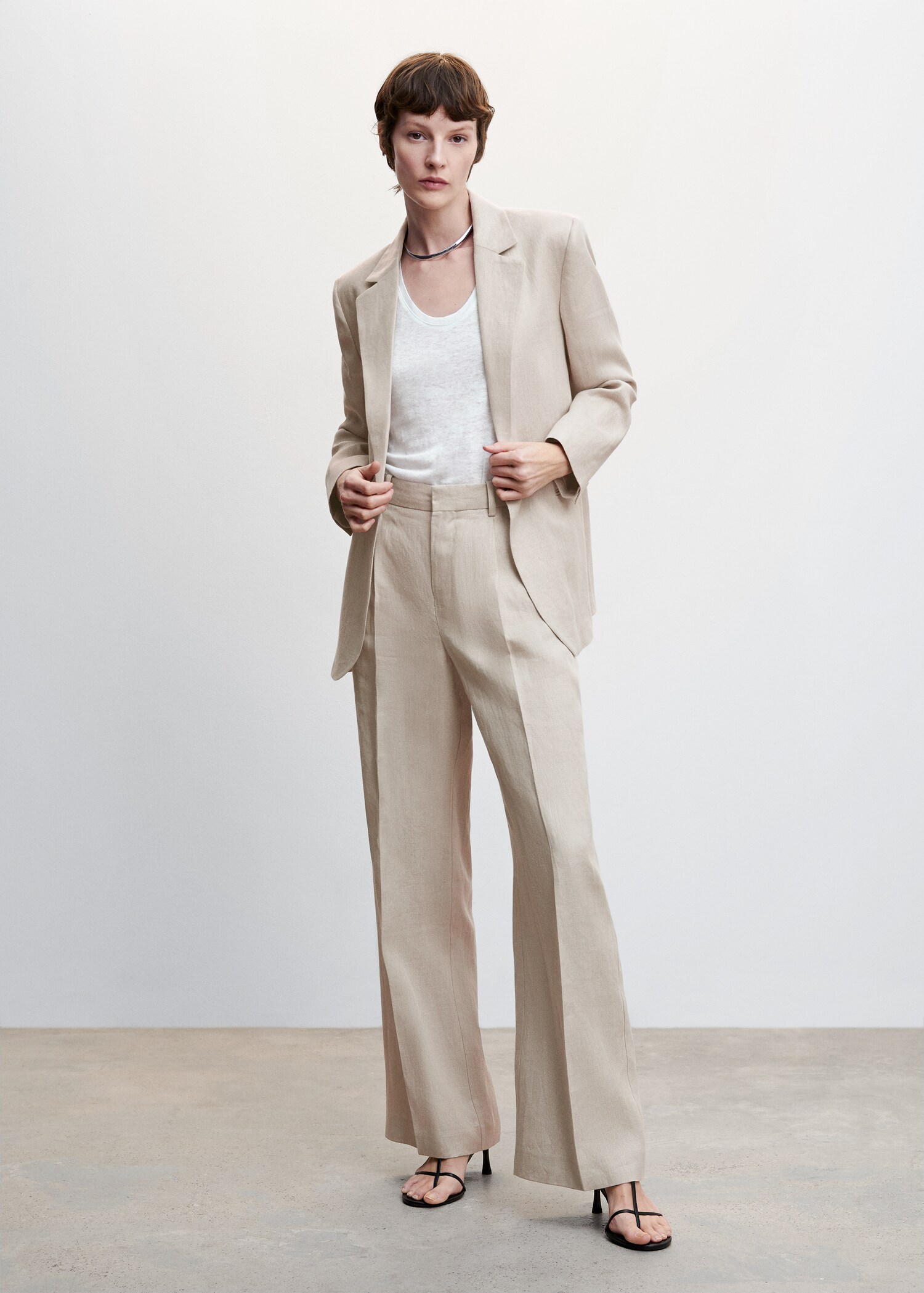 Veste de costume lin - Plan général