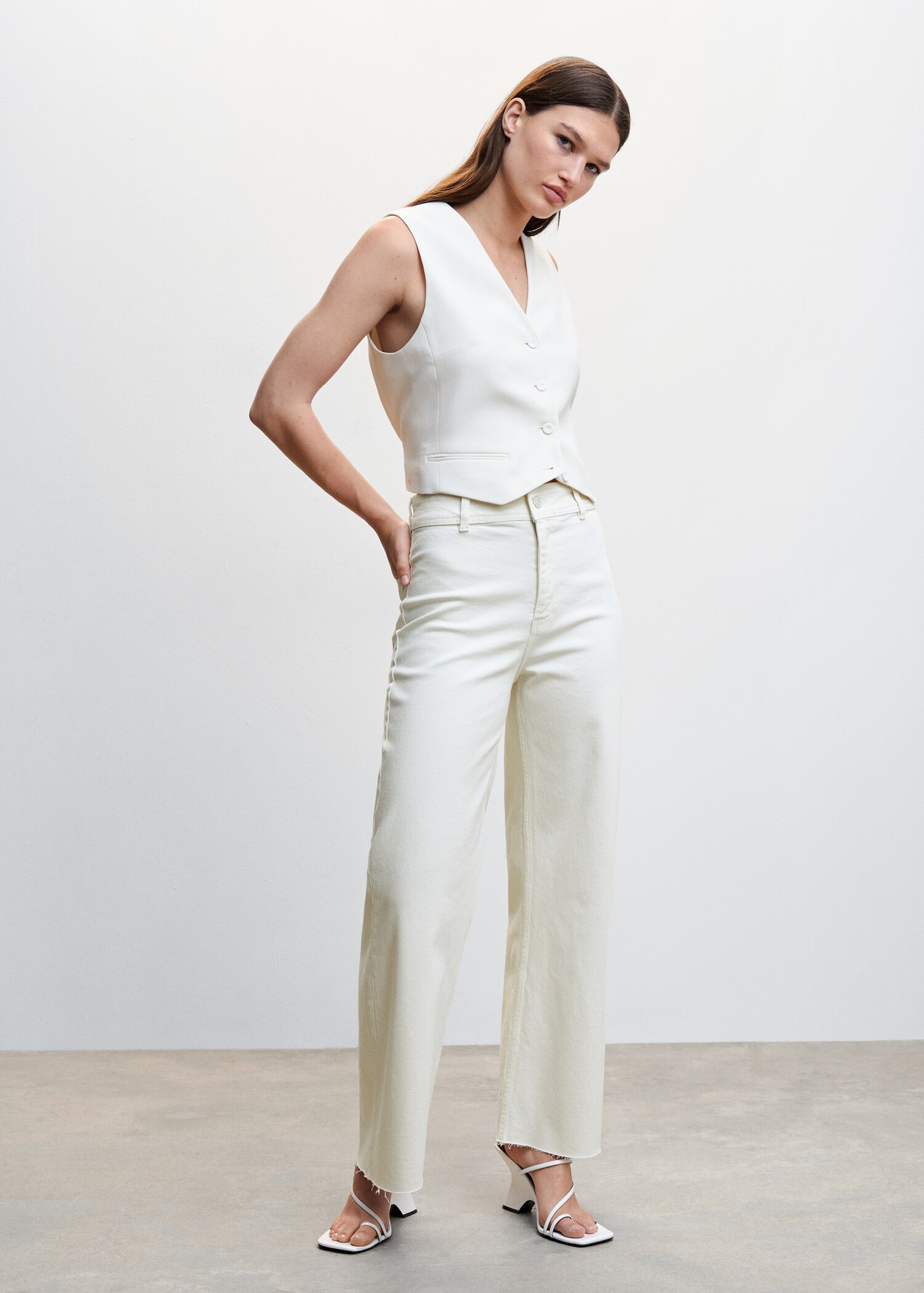 Jeans culotte high waist - General plane