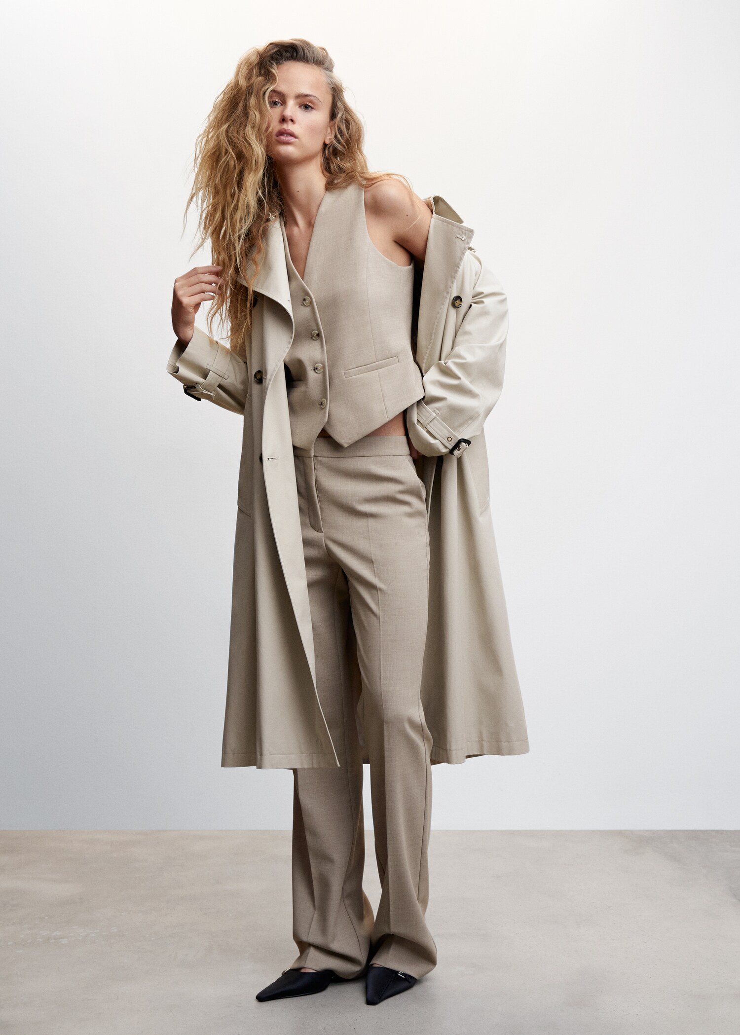 Gilet costume boutons - Plan général