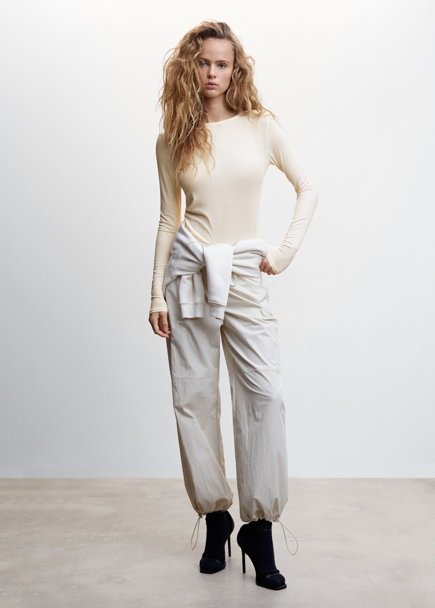 Ribbed long-sleeved t-shirt - General plane