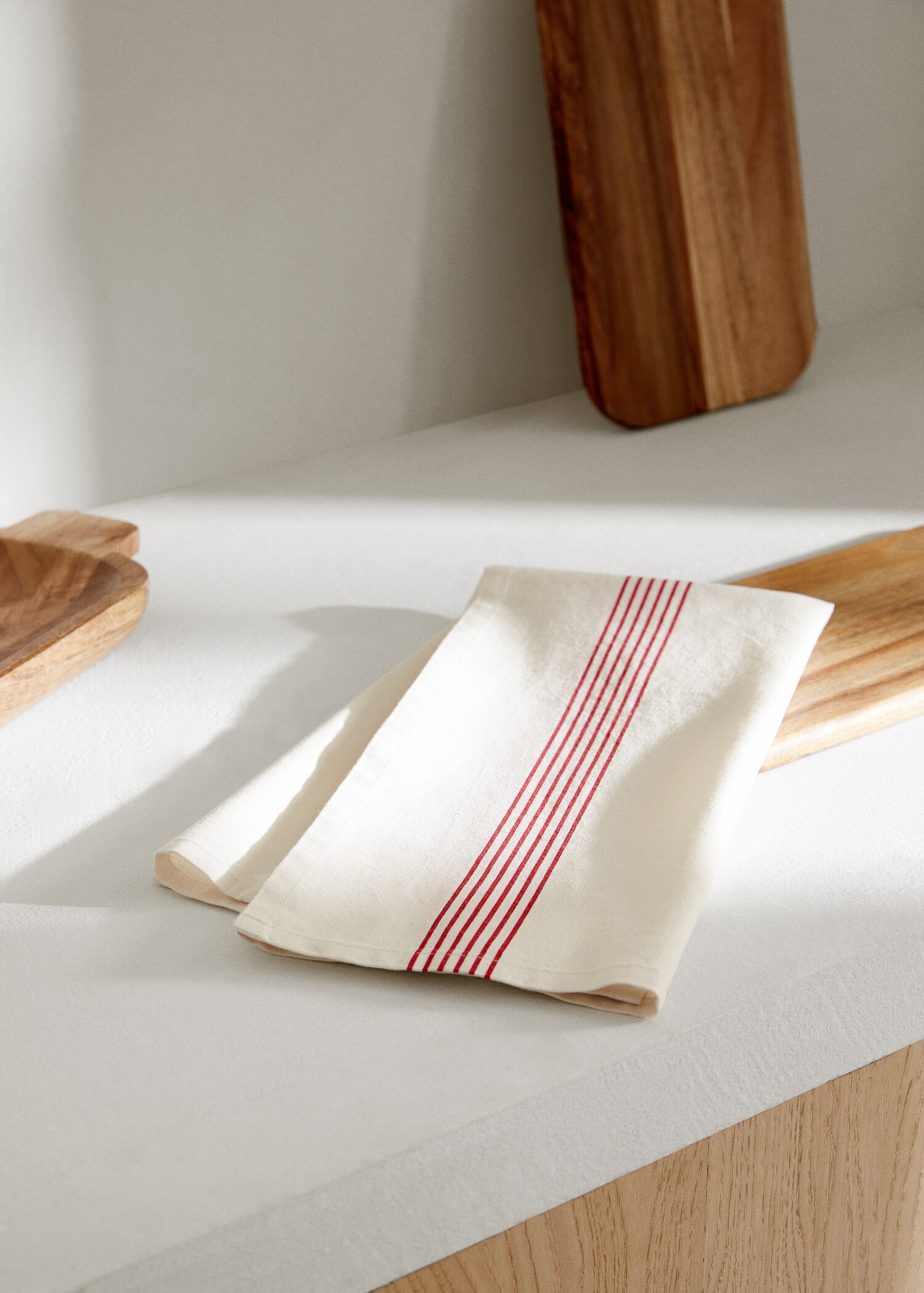 Striped cotton dish towel - General plane