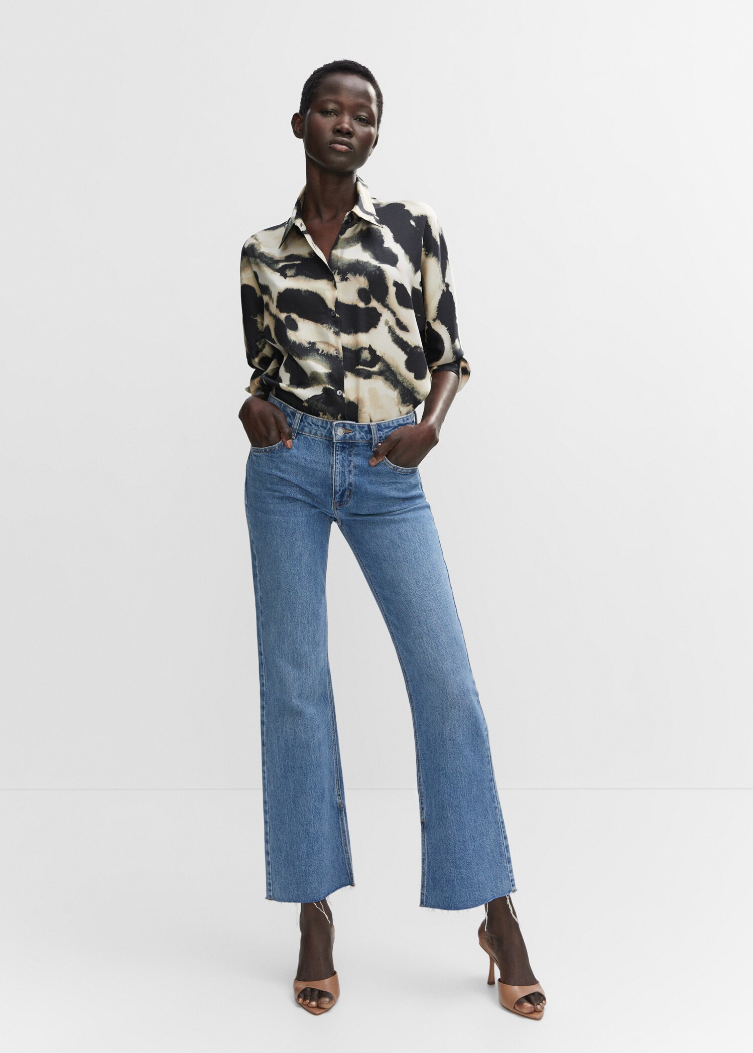 Camisa oversize estampada - Plano general