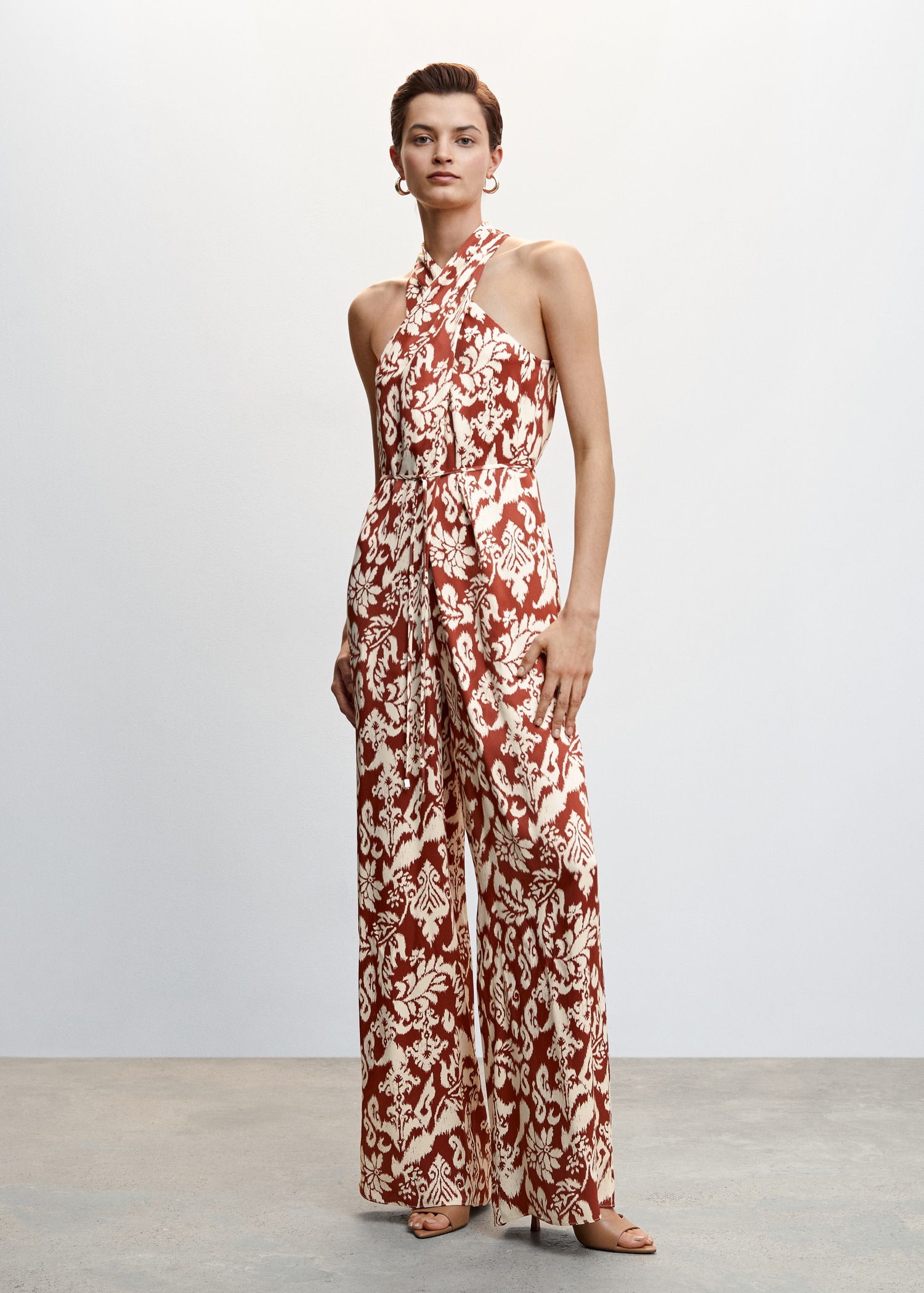 Bow wrap jumpsuit - Main Image