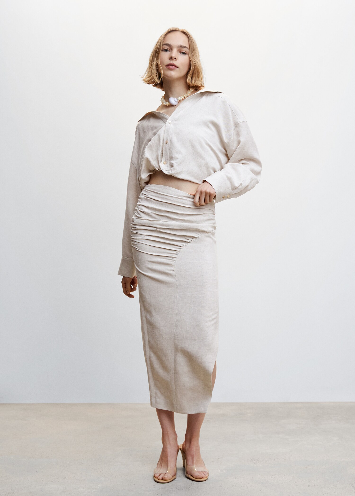 Crop puffed shirt - General plane