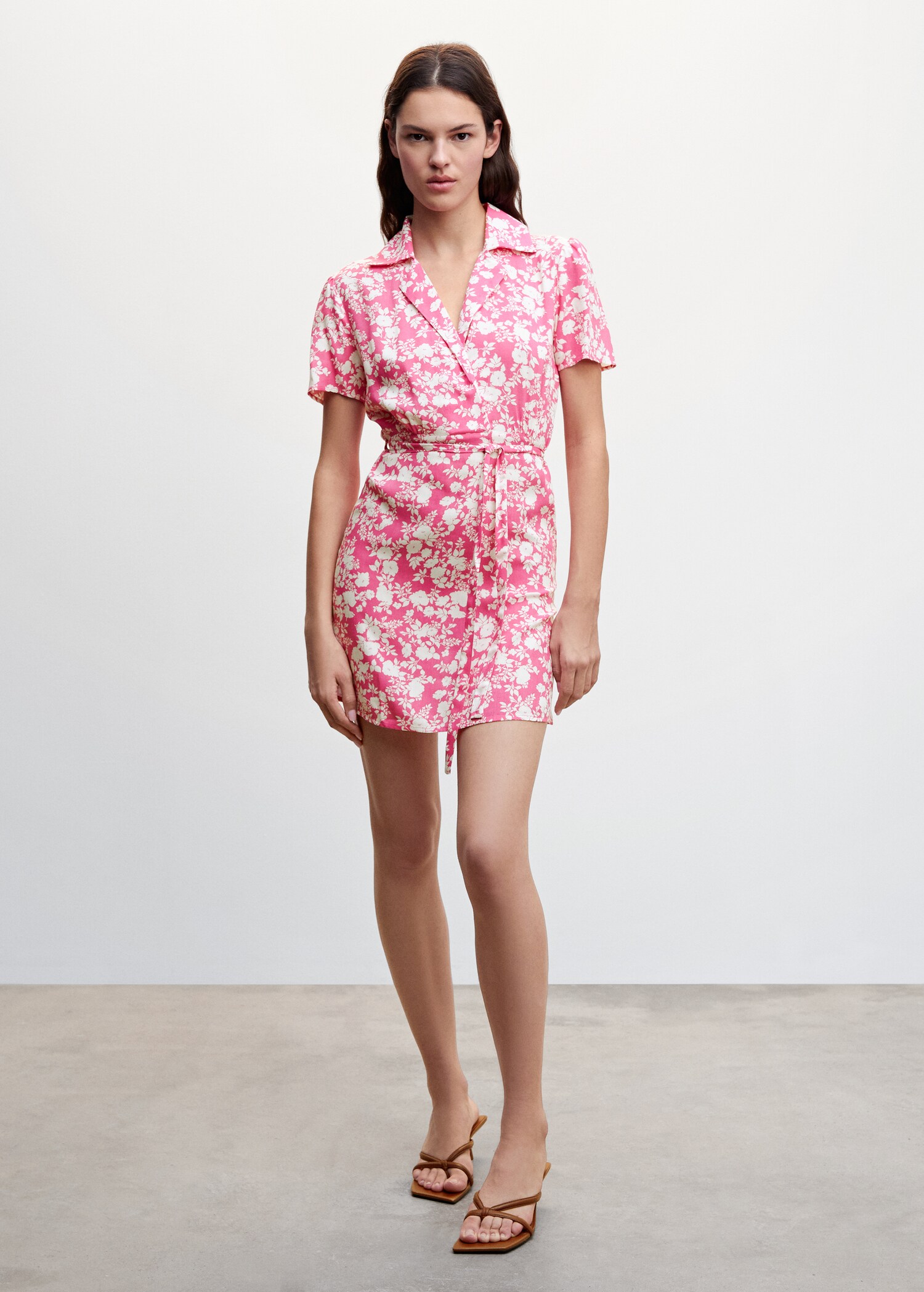 Floral shirt dress - General plane