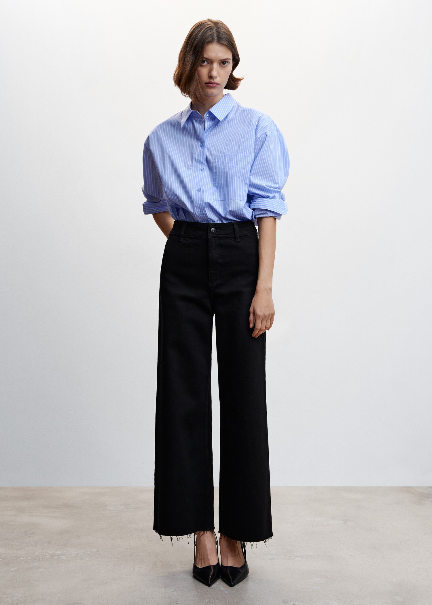 Jeans culotte high waist - General plane