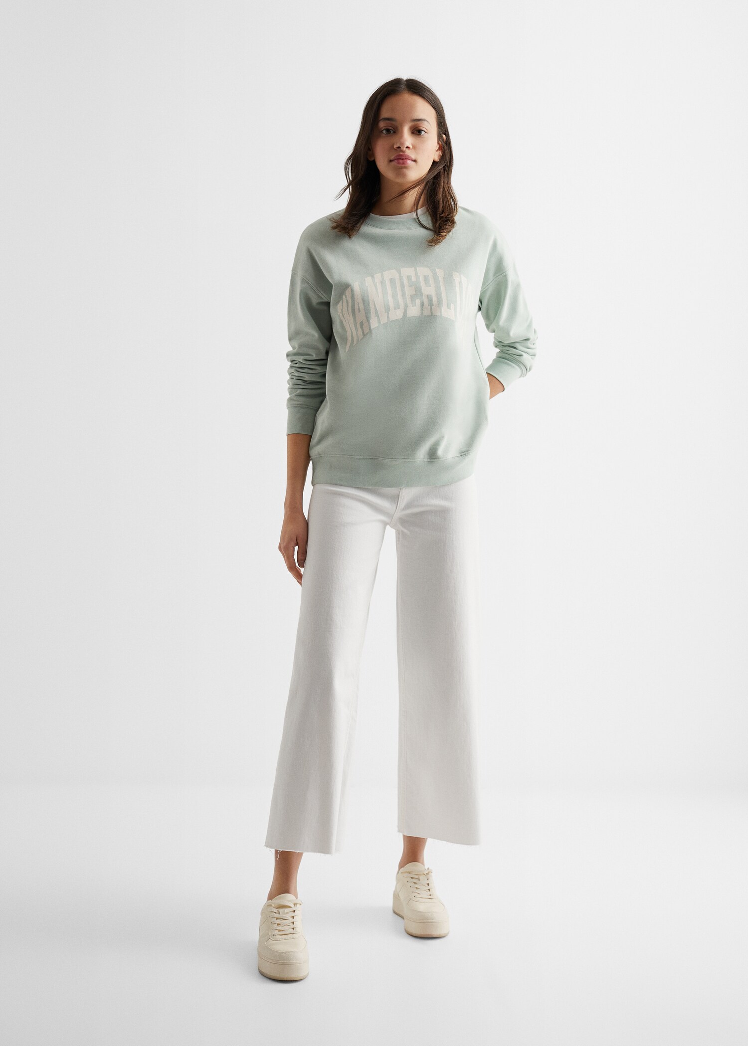 Message cotton sweatshirt - General plane