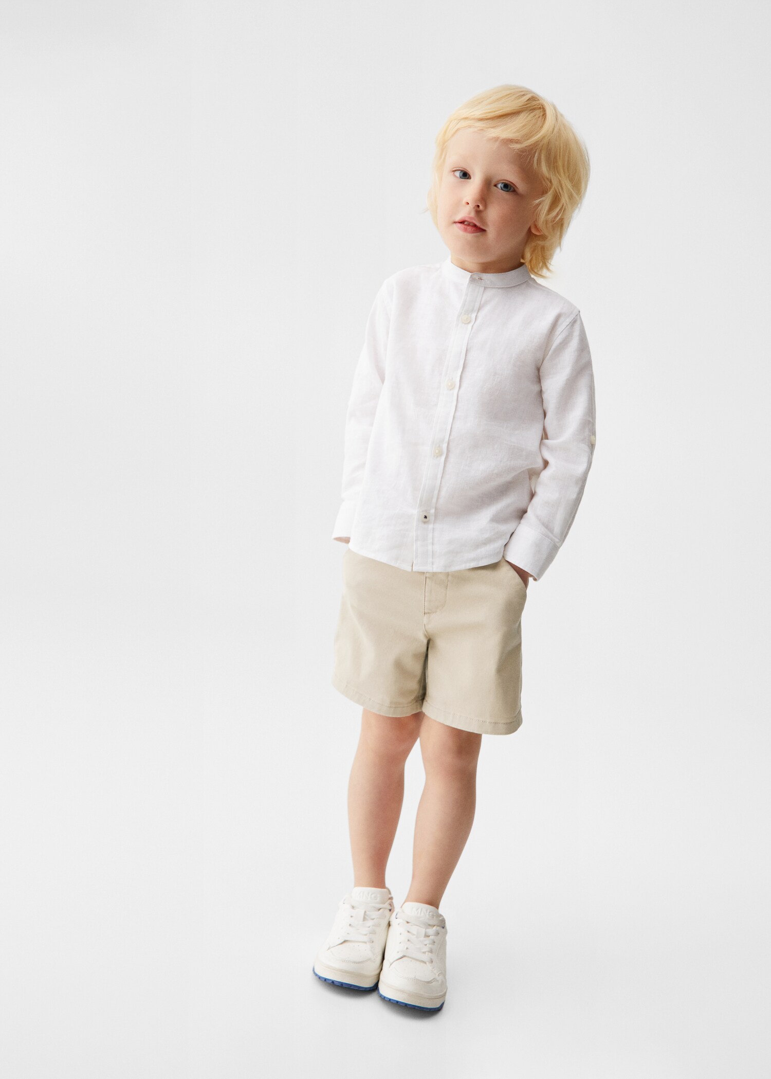 Bermuda style chino en coton - Plan général