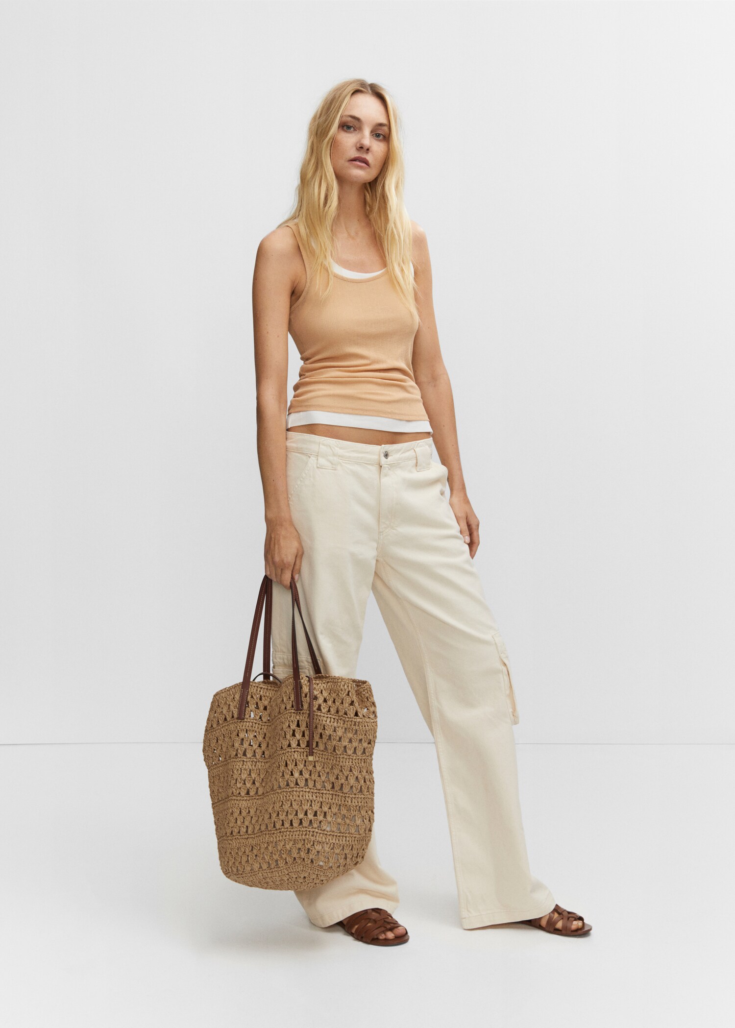 Natural fibre shopper bag - General plane