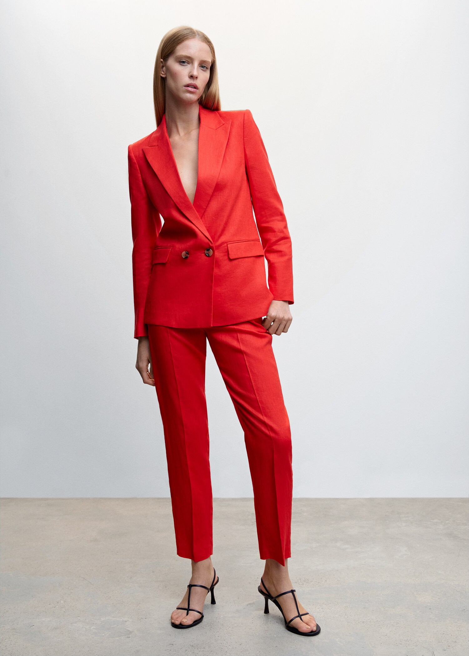 Veste costume 100 % lin  - Plan général