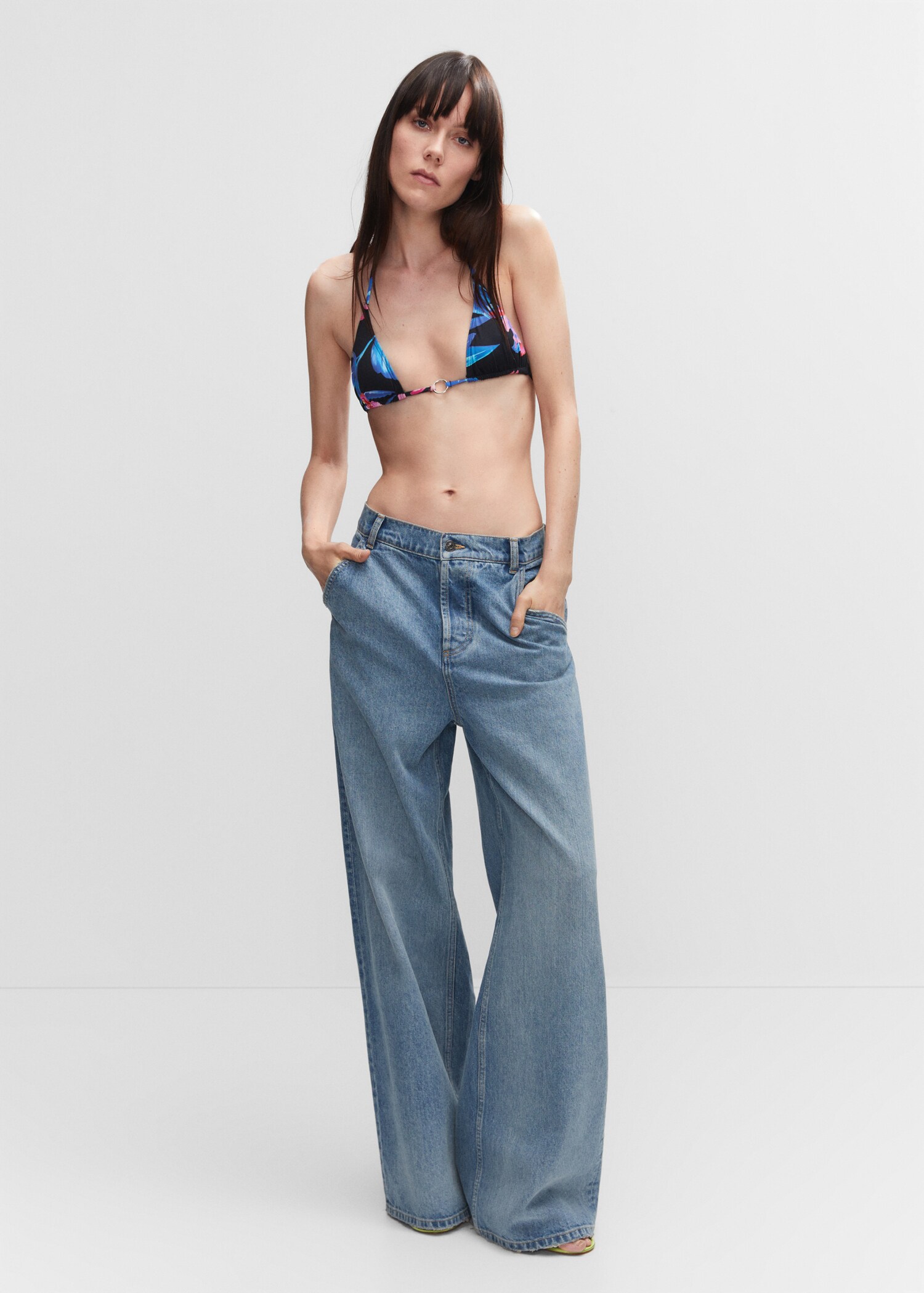 Jean wideleg loose taille basse - Plan général
