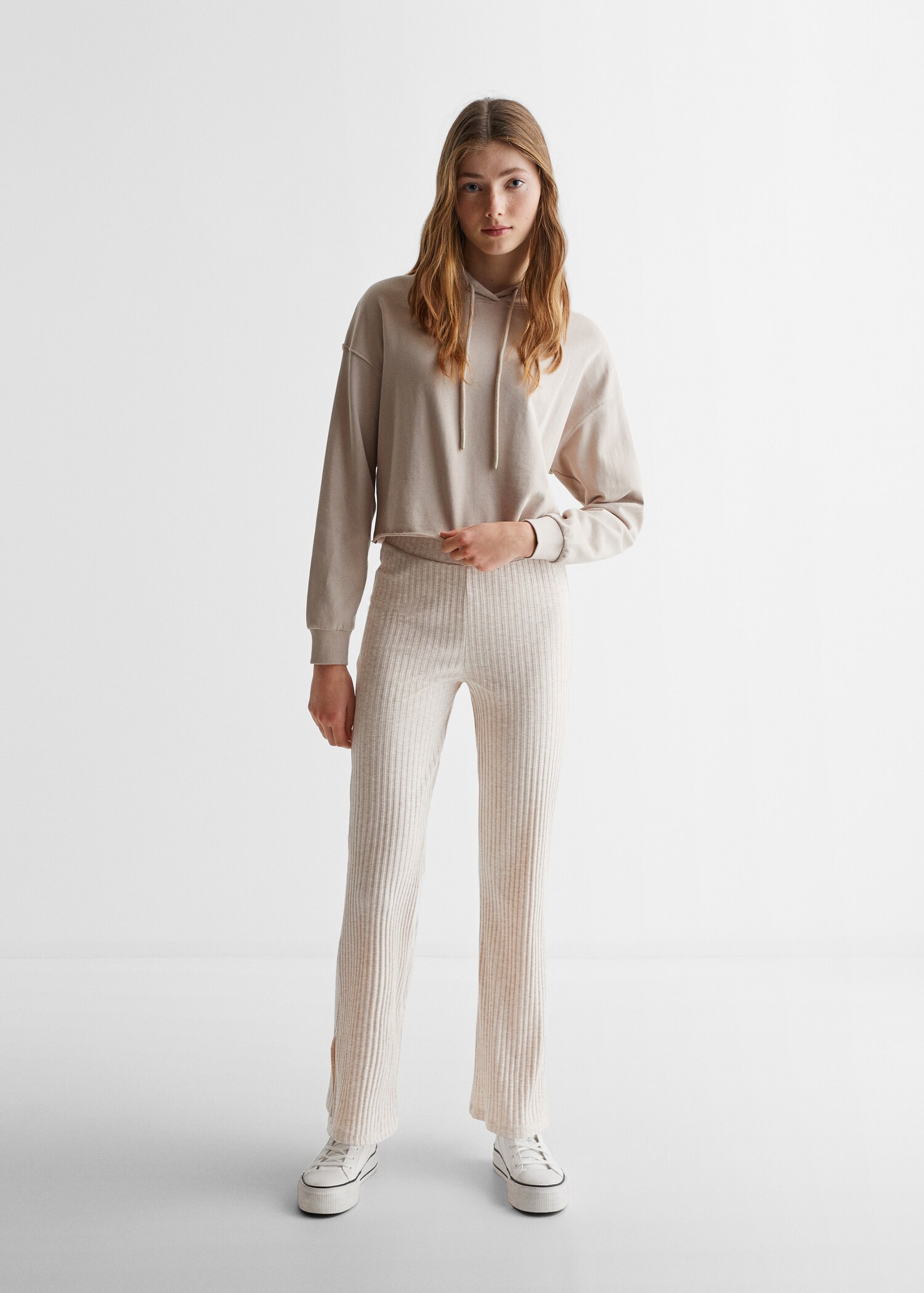 Stripe textured leggings - General plane