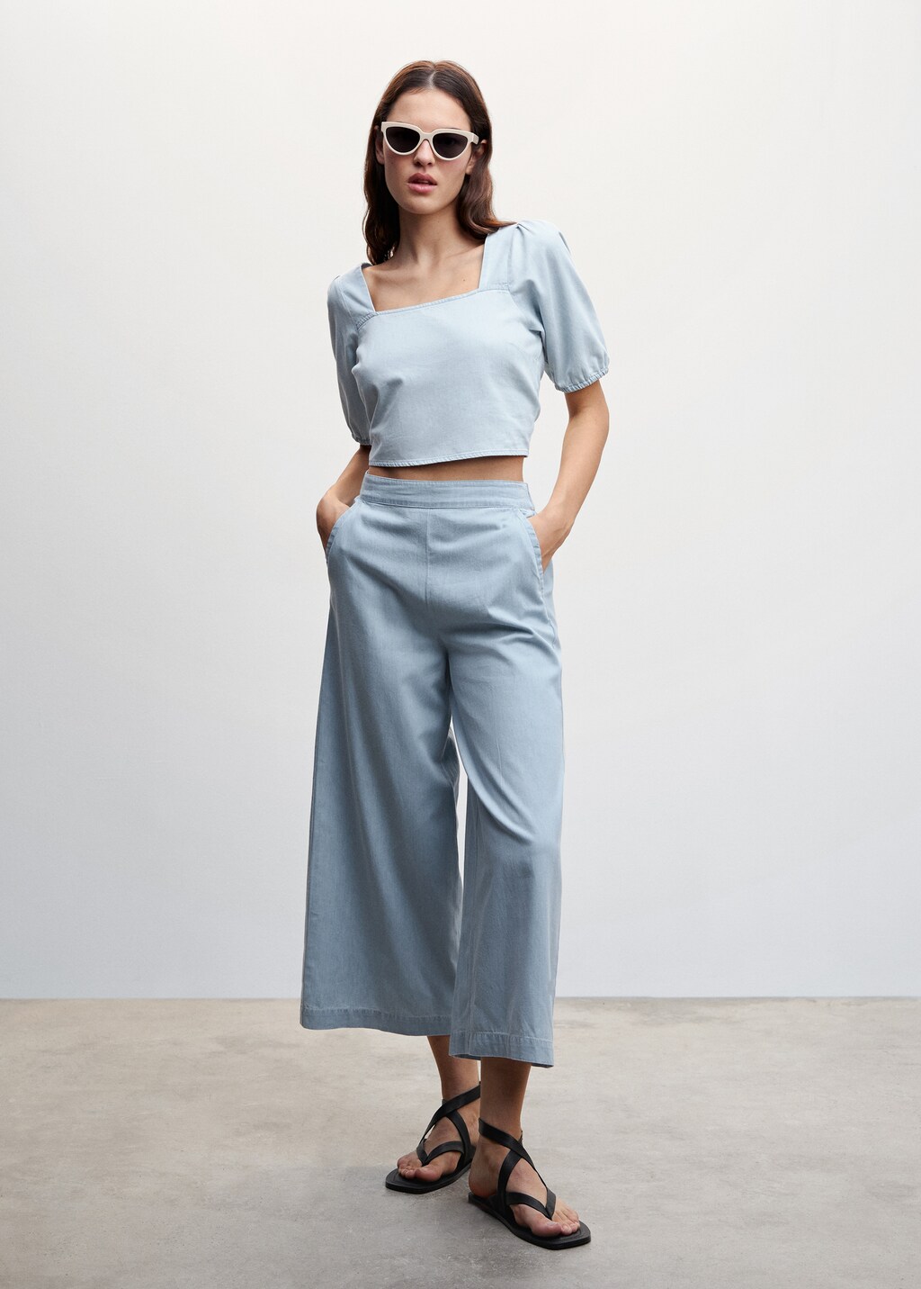Blusa manga abullonada mango new arrivals