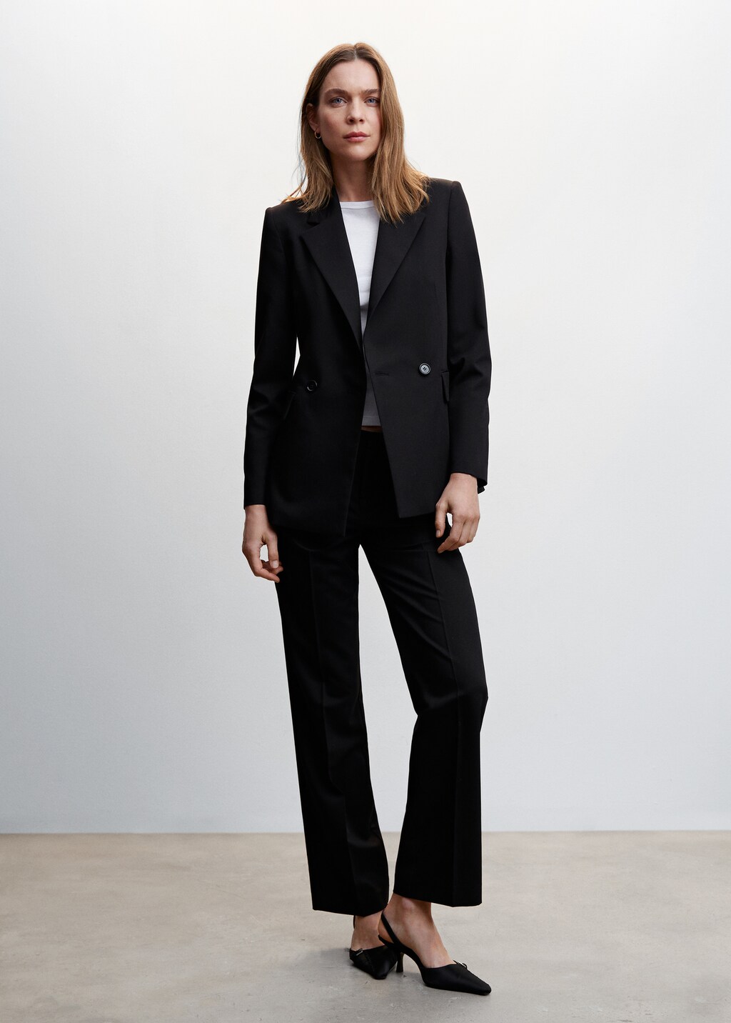 Mango double breasted blazer best sale