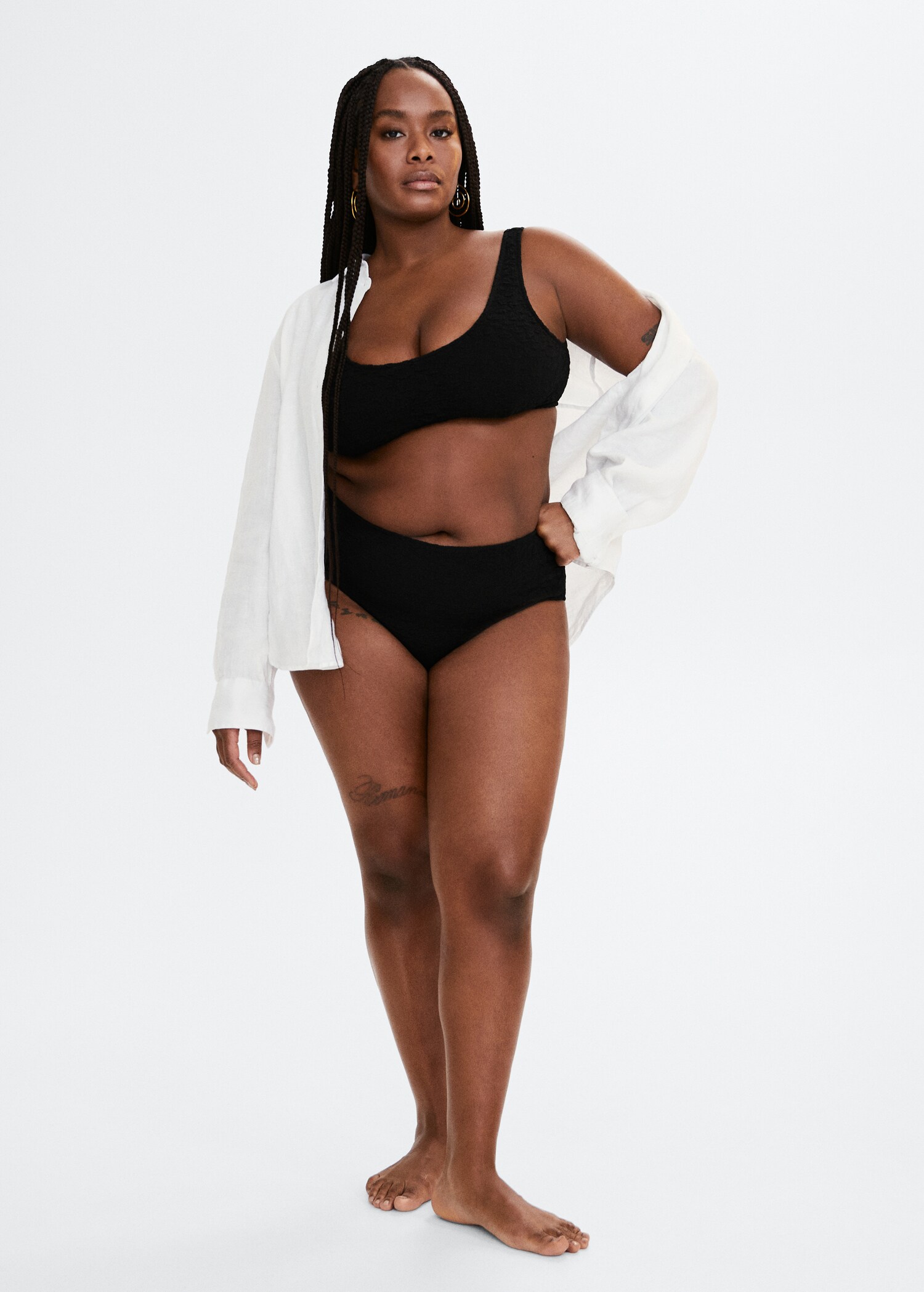 Texturiertes Bikini-Top - Allgemeine Ansicht
