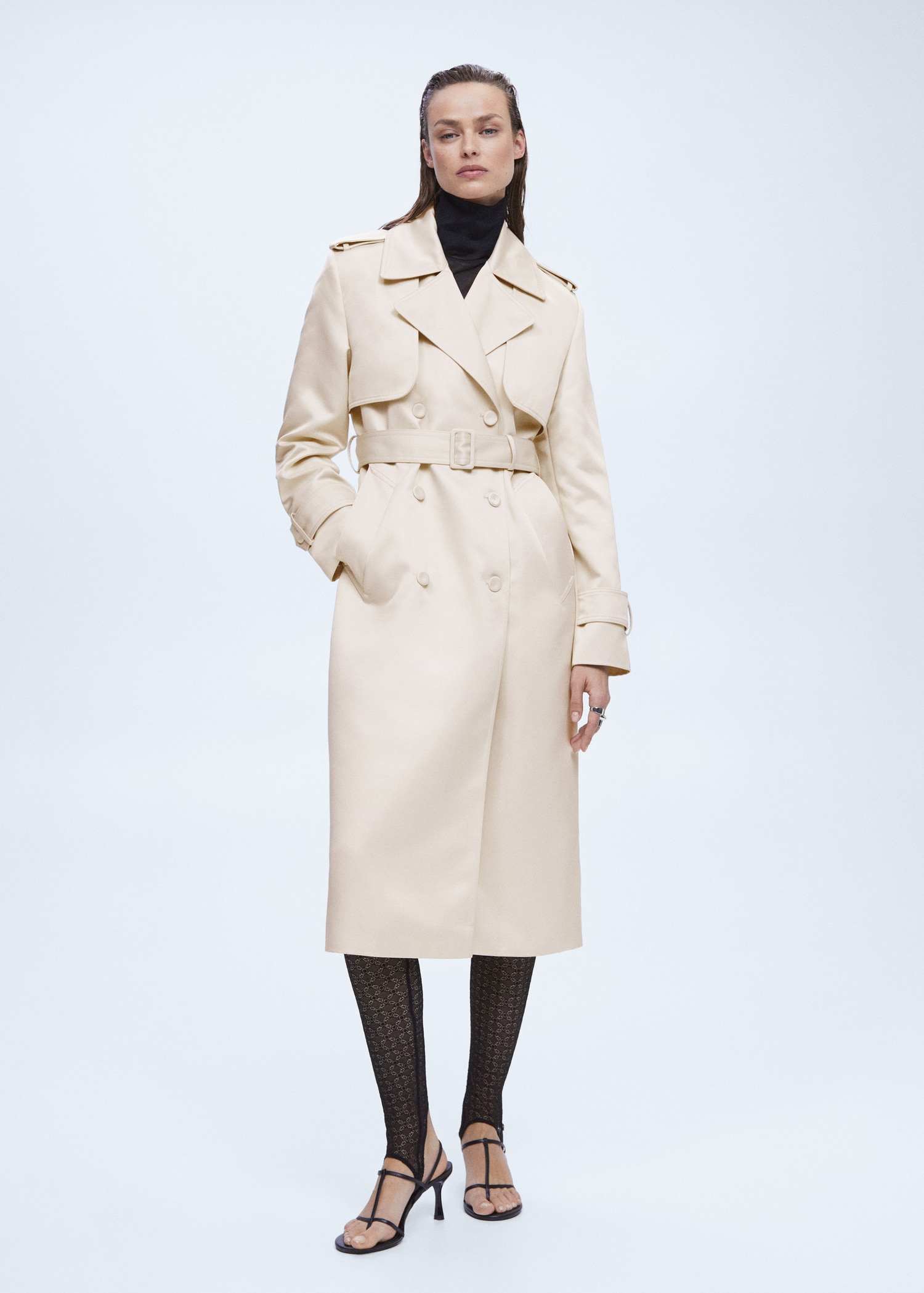 Belted Trench Women's Flowy Trench Coat Flowy Long Belted