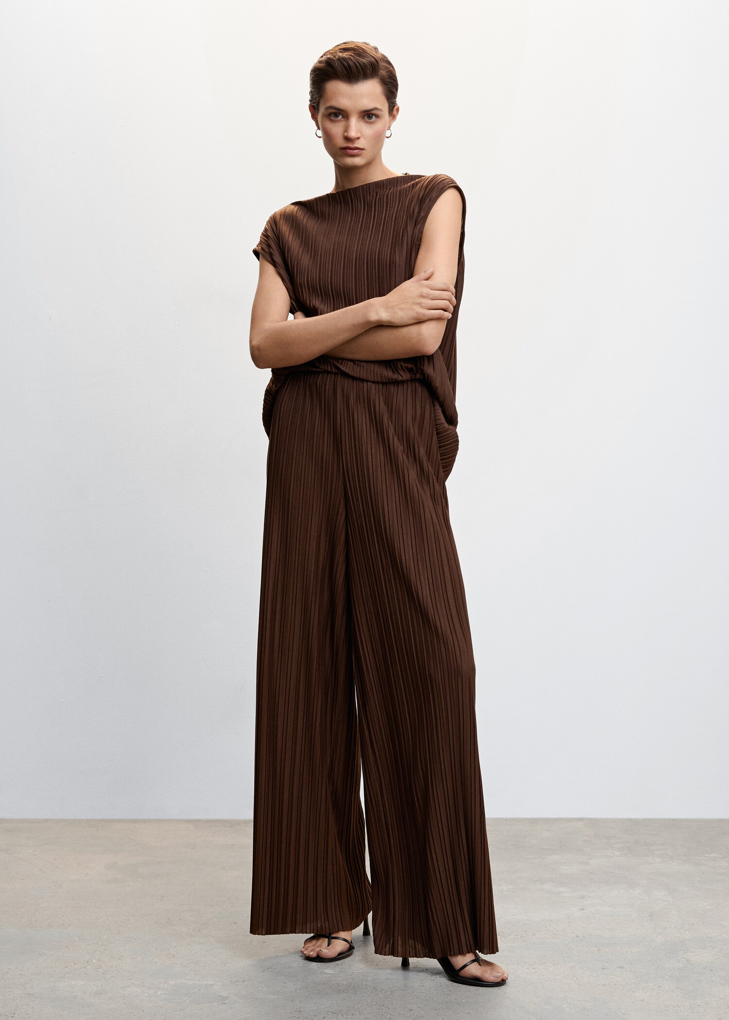 Pleated strap top - General plane