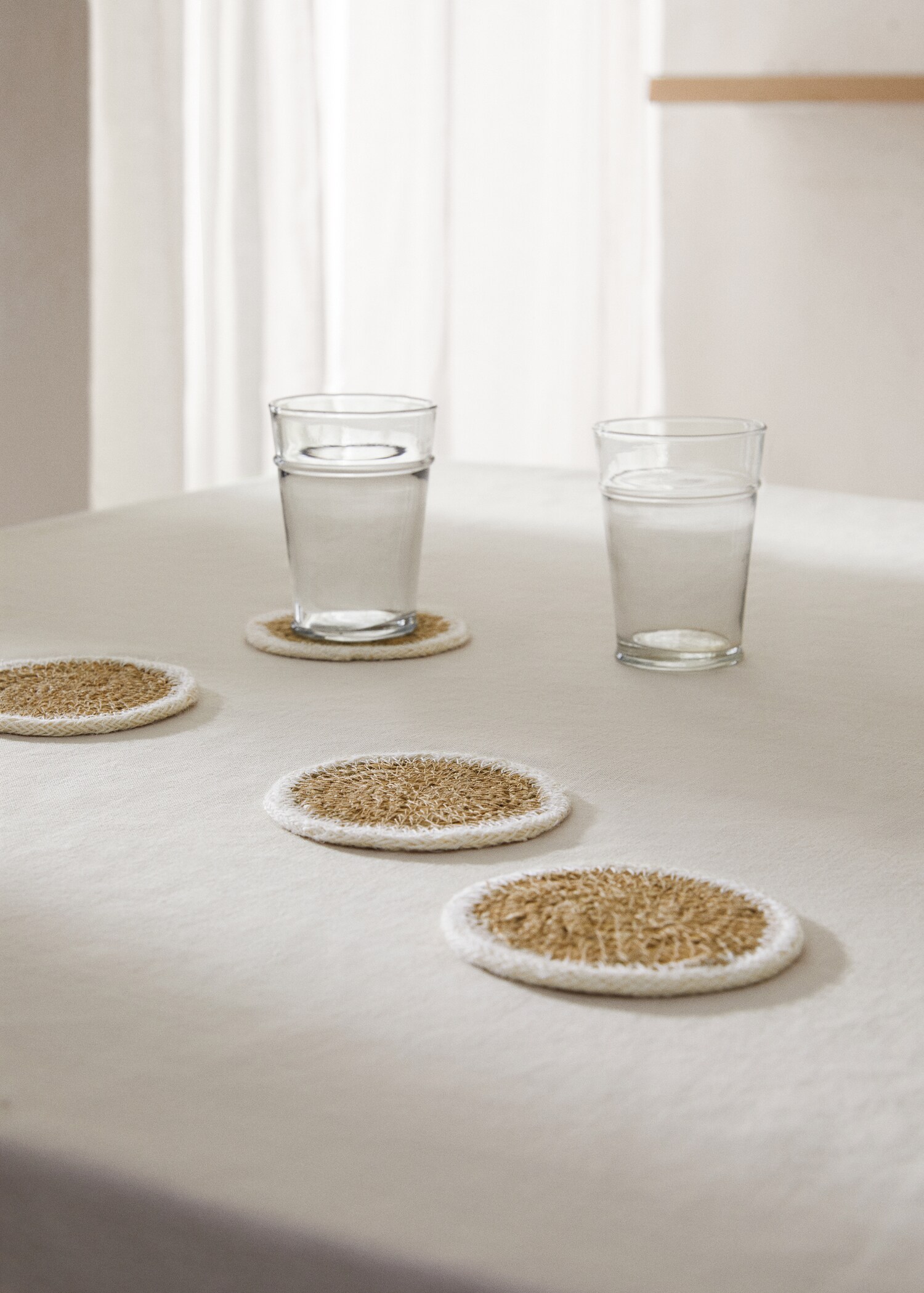 Posavasos fibras naturales combinado - Plano general