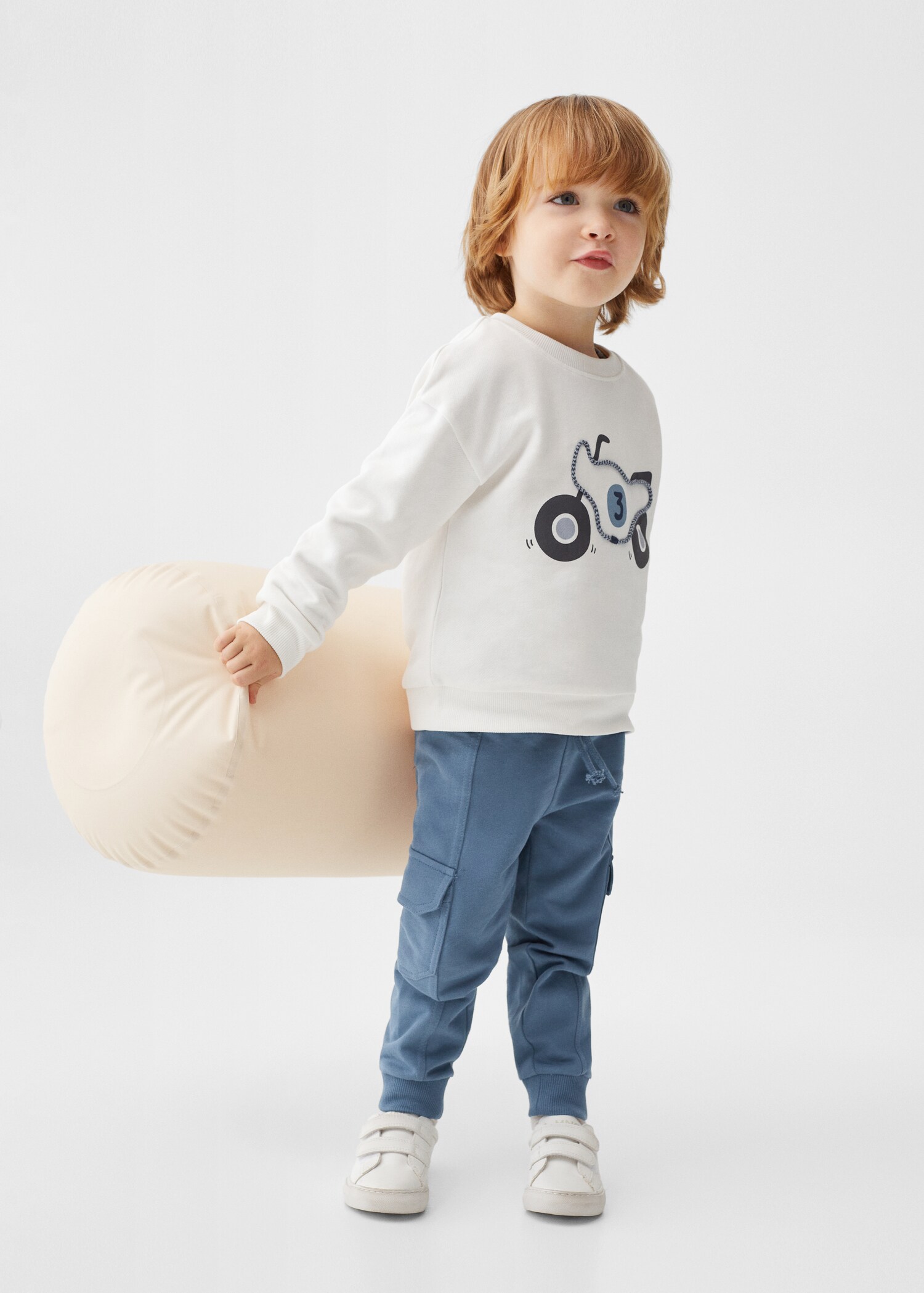 Printed cotton sweatshirt - General plane