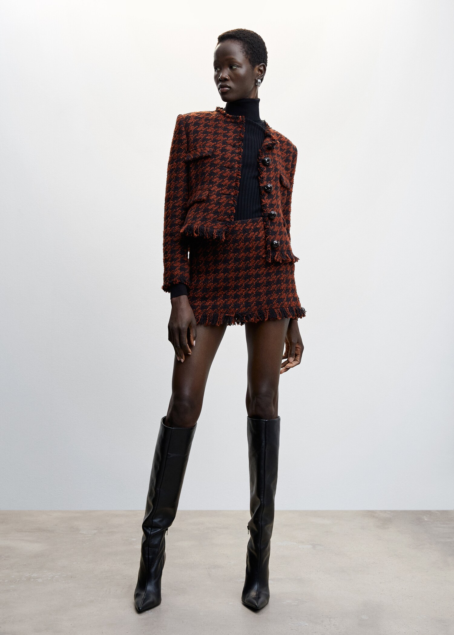 Minifalda tweed - Plano general