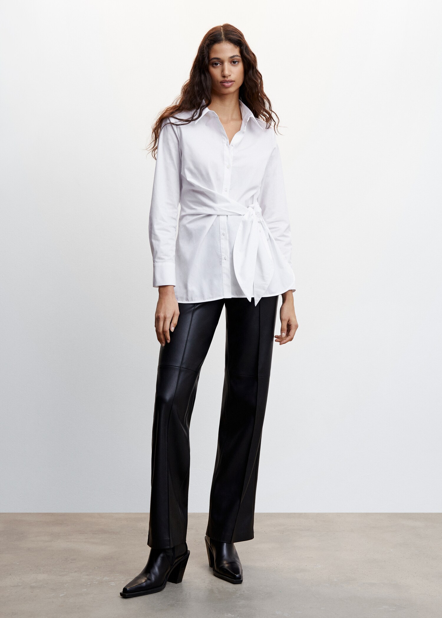 Knot cotton shirt - General plane