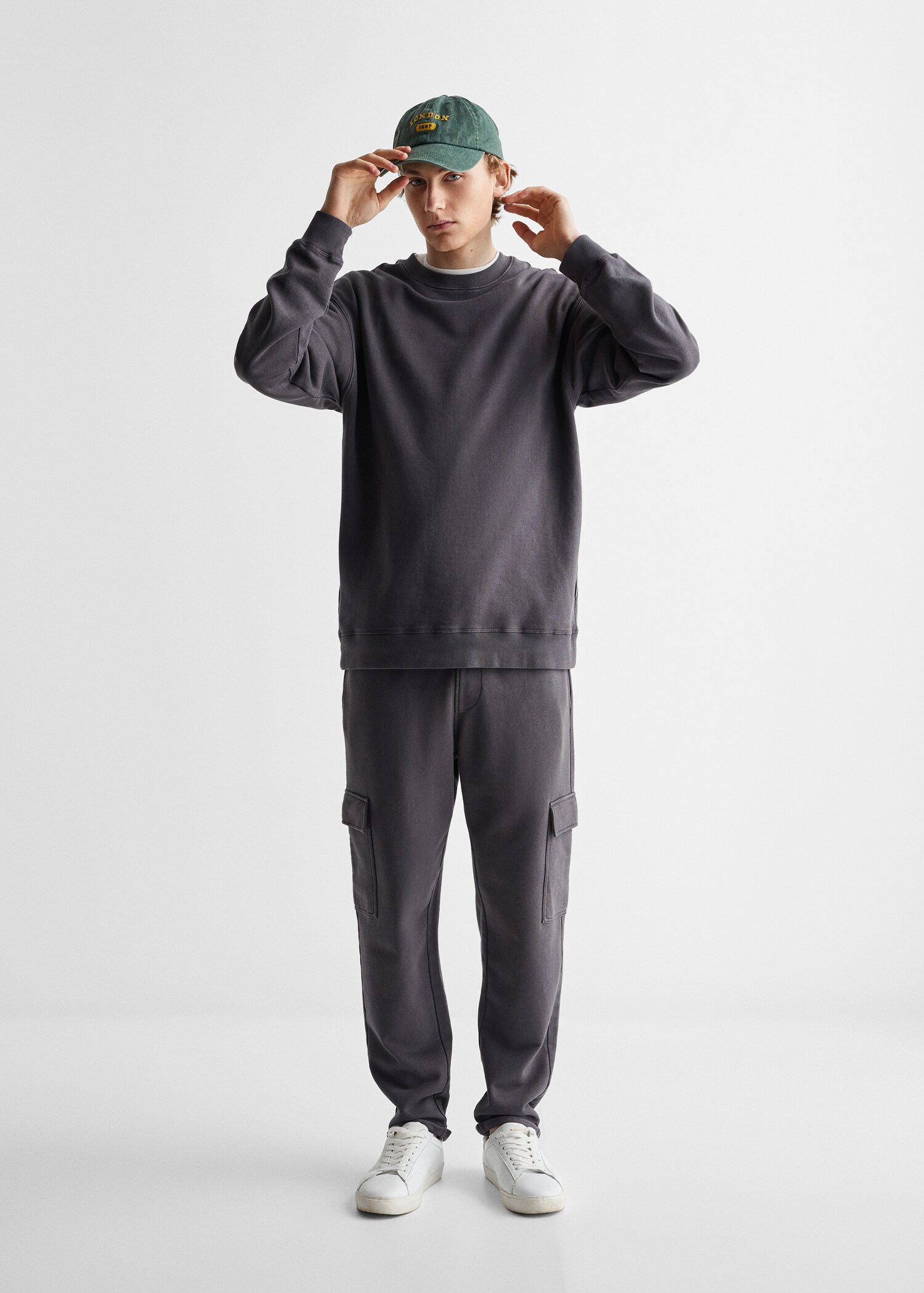 Pantalon coton taille élastique - Plan général