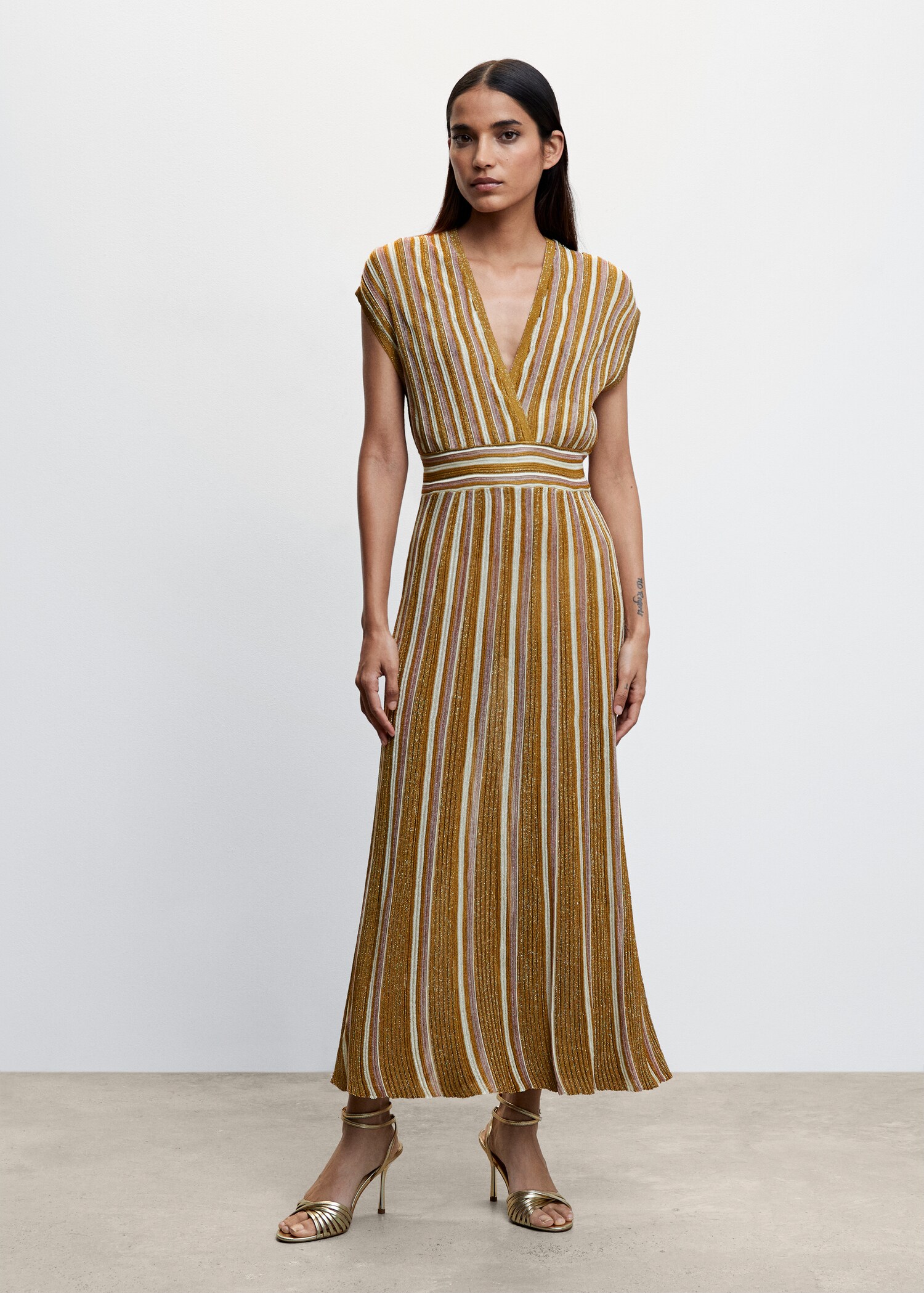 Printed knit dress - General plane