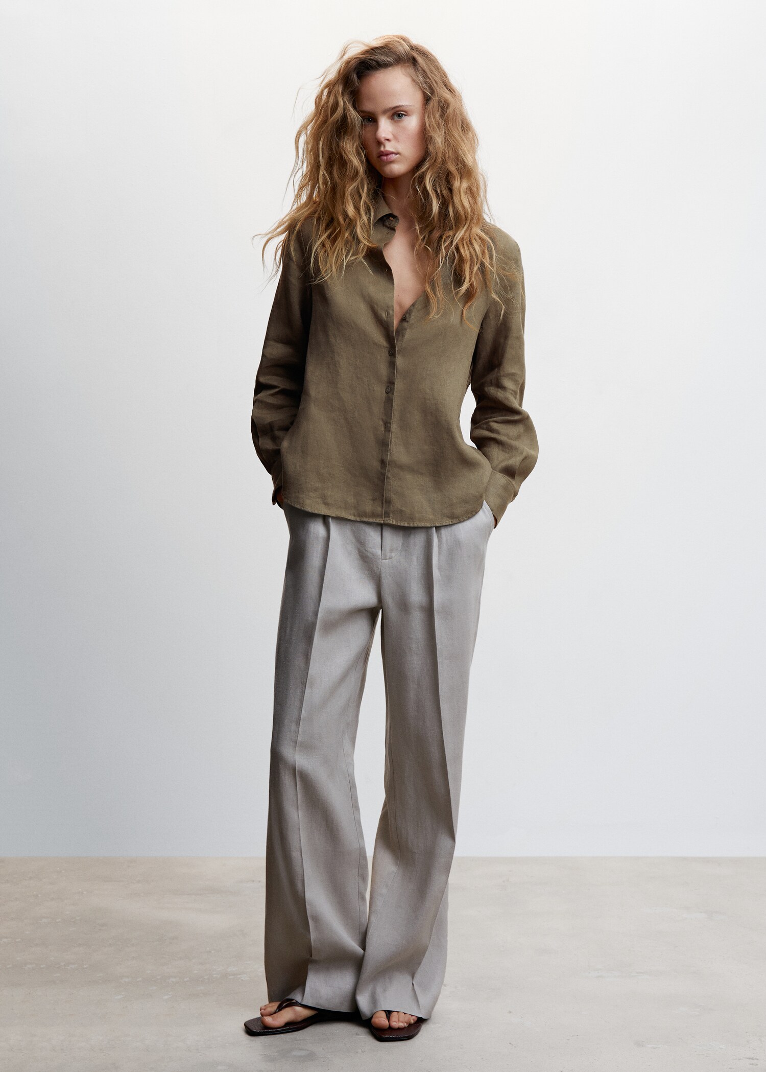 Linen 100% shirt - General plane