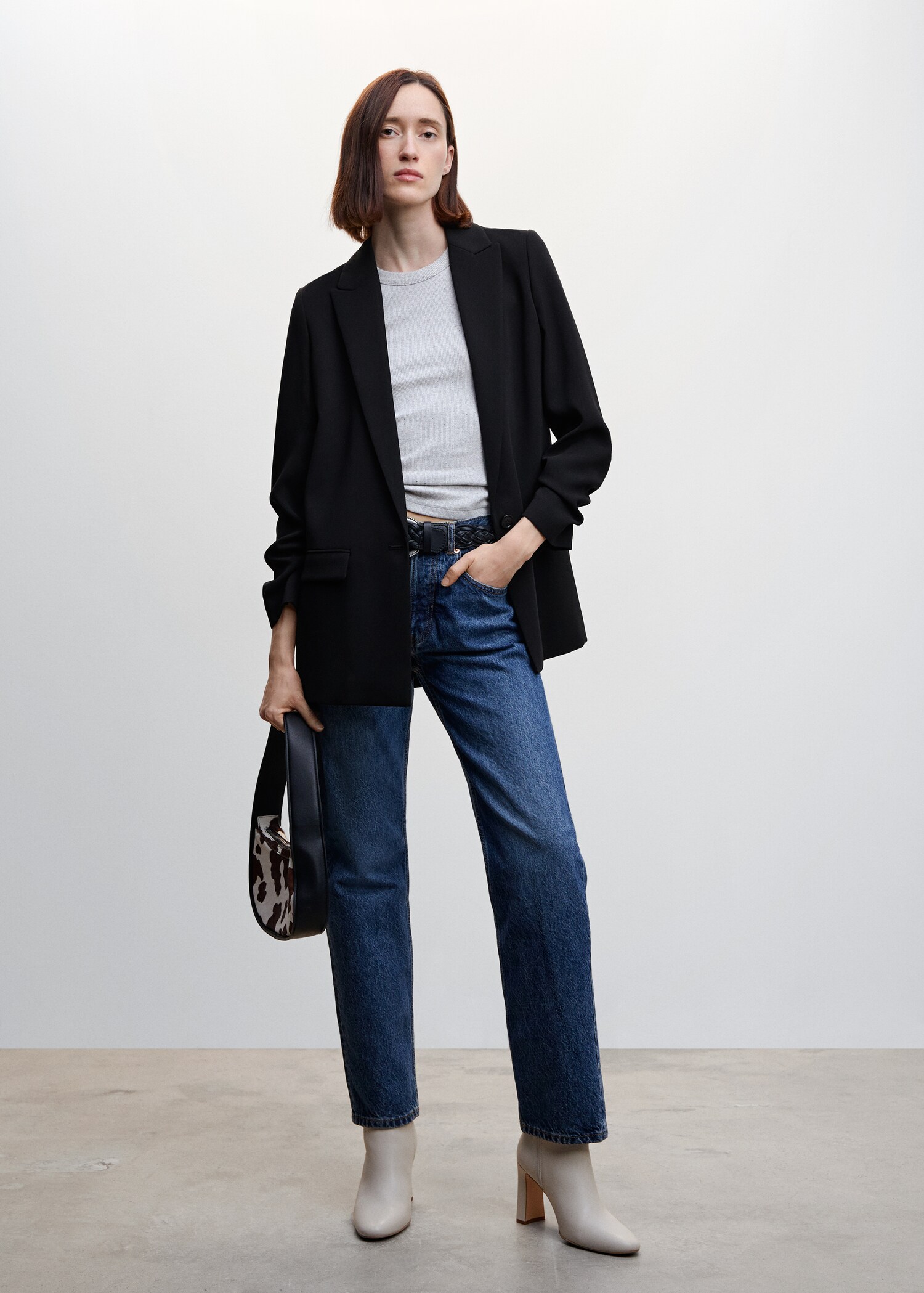 Flowy suit blazer - General plane