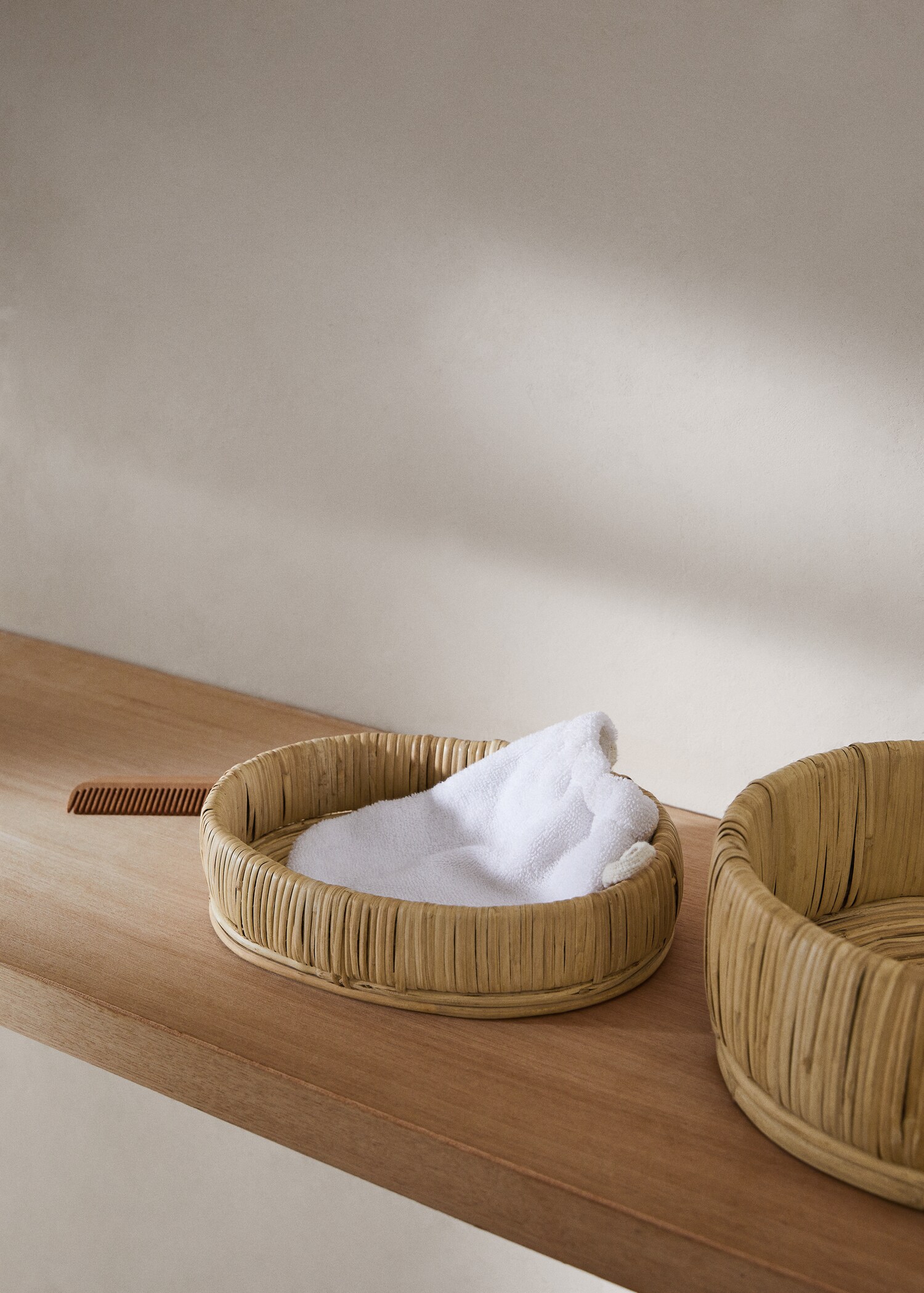 Natural fibre tray 25x18cm - General plane