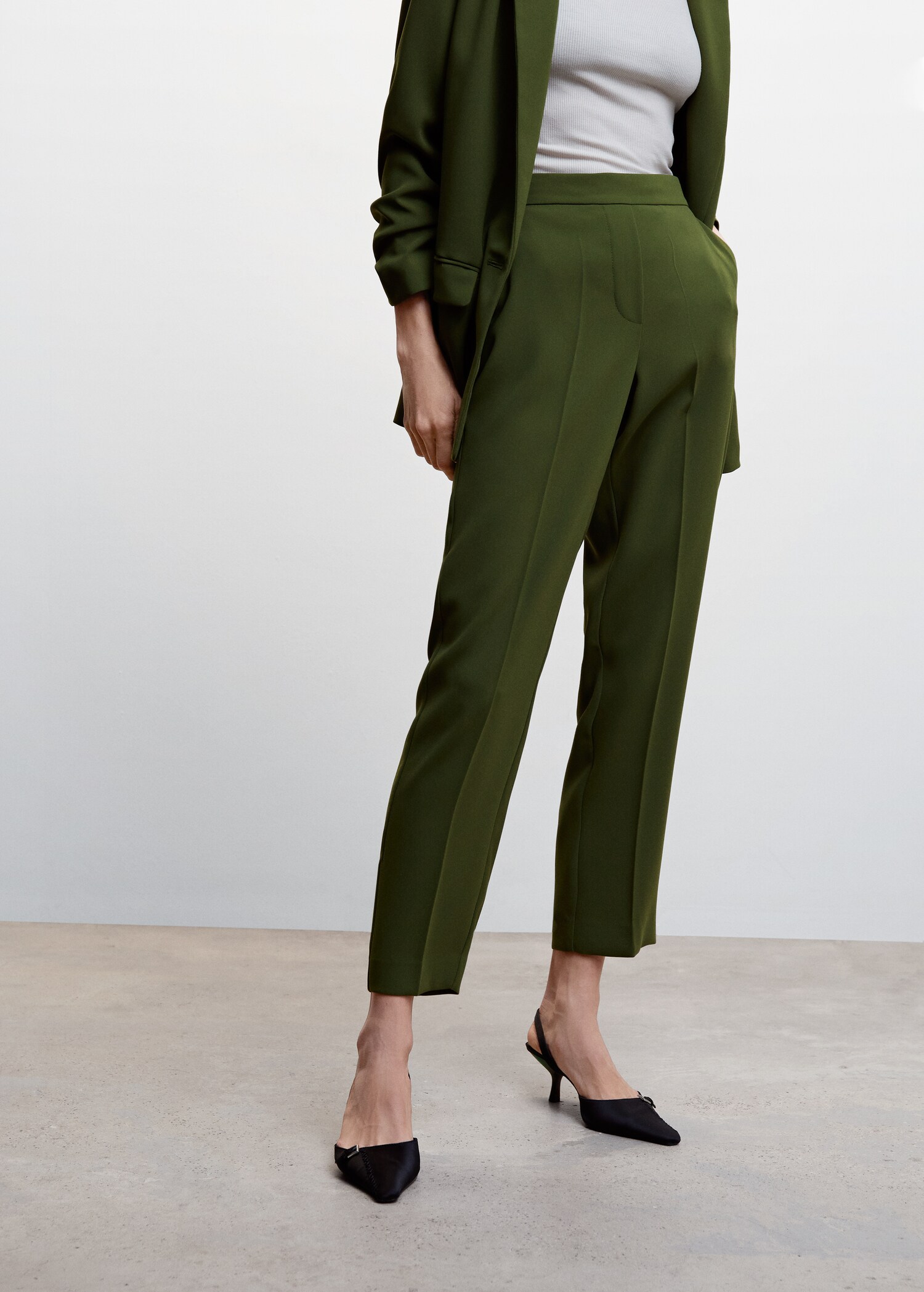Soepelvallende pantalon - Middenvlak